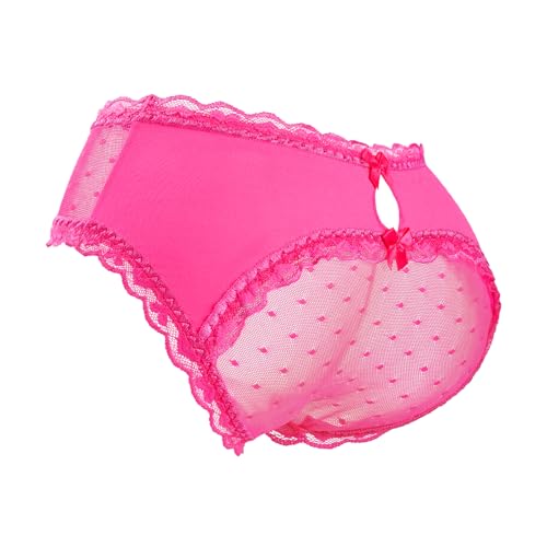LittleForBig Unisex Hipster Spitze Slip Freche Sissy Höschen Mesh Shaping Tucking Gaff Brief für Crossdresser Transgender Hot Pink XL LittleForBig Unisex Hipster Spitze Slip Freche Sissy Höschen Mesh Shaping Tucking Gaff Brief für Crossdresser Transgender Hot Pink XL von LittleForBig
