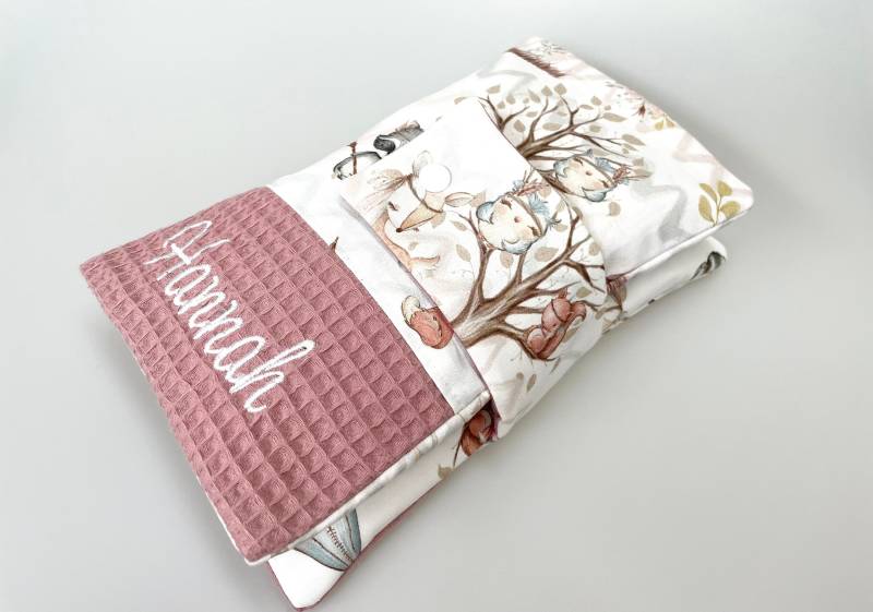 Windeltasche Wickeltasche Windelorganizer Personalisiert Mit Namen Boho Waldtiere Reh Fuchs Waschbär Dunkles Altrosa Mädchen Windeltasche Wickeltasche Windelorganizer Personalisiert Mit Namen Boho Waldtiere Reh Fuchs Waschbär Dunkles Altrosa Mädchen von LittleFoxDE