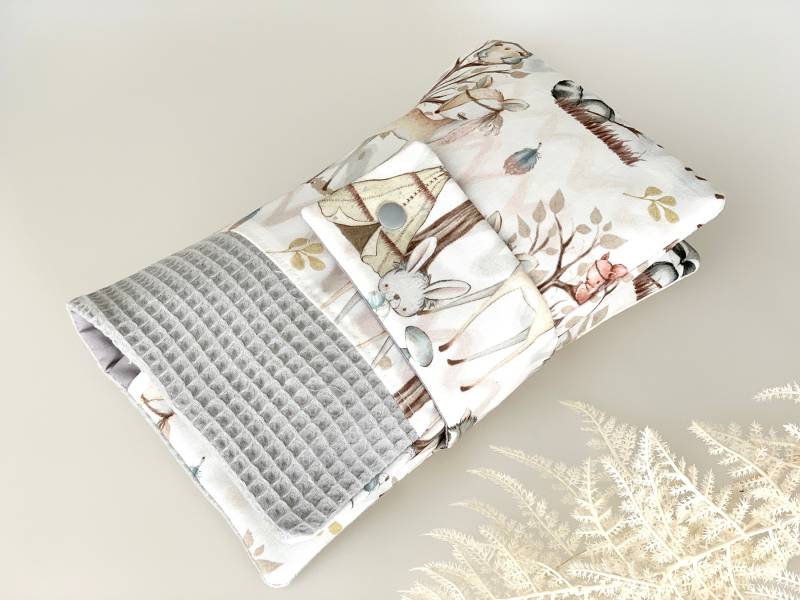 Windeltasche Wickeltasche Windelorganizer Personalisiert Mit Namen Grau Waldtiere Reh Fuchs Waschbär Windeltasche Wickeltasche Windelorganizer Personalisiert Mit Namen Grau Waldtiere Reh Fuchs Waschbär von LittleFoxDE