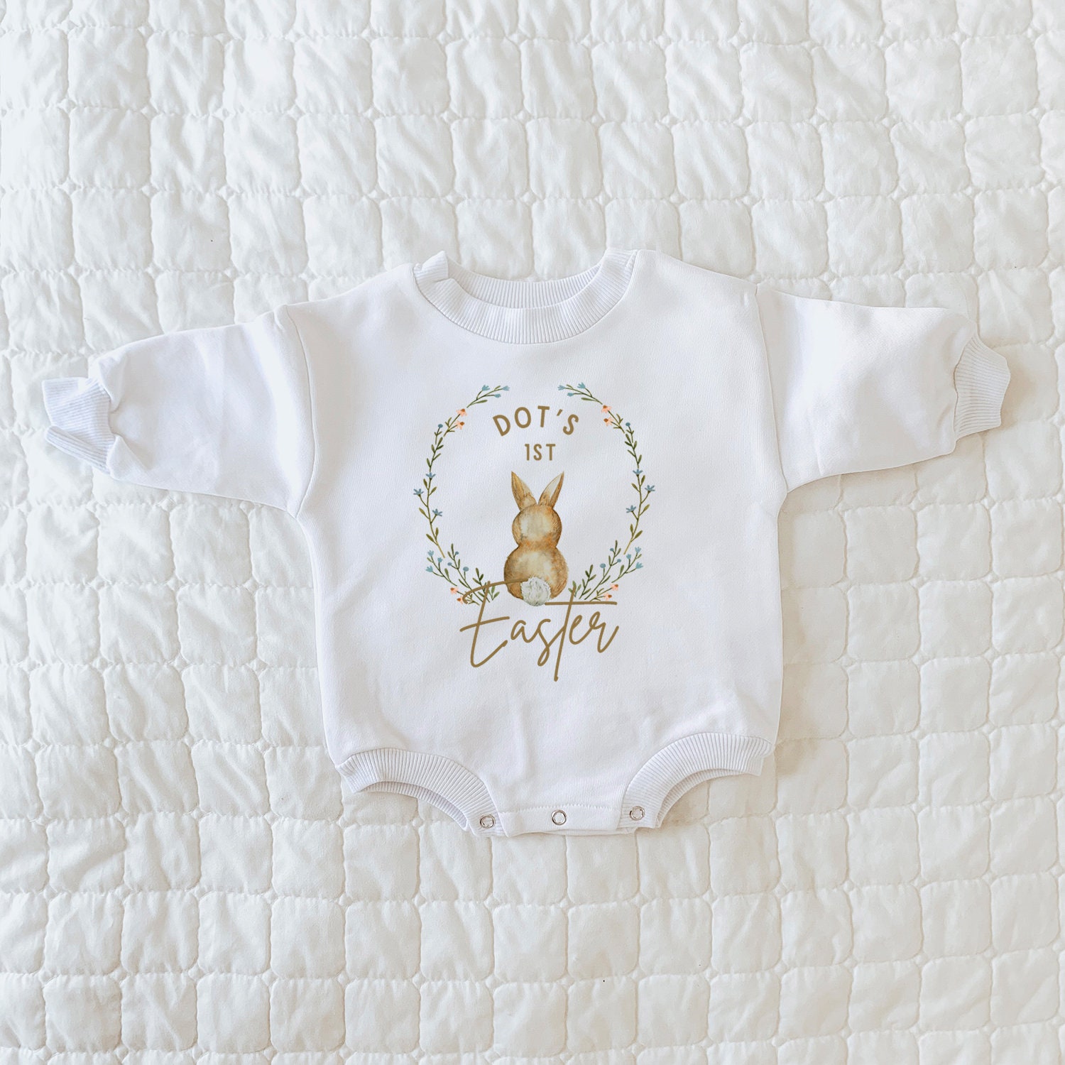Ostern Baby Outfit, Erste Shirt, Babys Erstes Ostern, Sweatshirt, Sweatshirt Romper, Gender Neutral von LittleFruitTreeShop