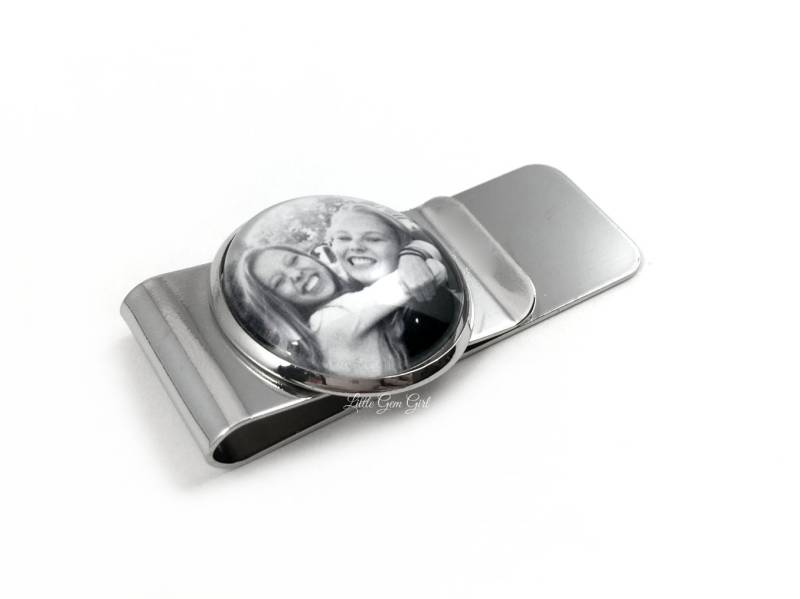 Personalisierte Bild Geldklammer Aus Edelstahl Mit Gravur - Vatertagsgeschenk Für Papa Trauzeuge Hochzeitsgeschenk von LittleGemGirl