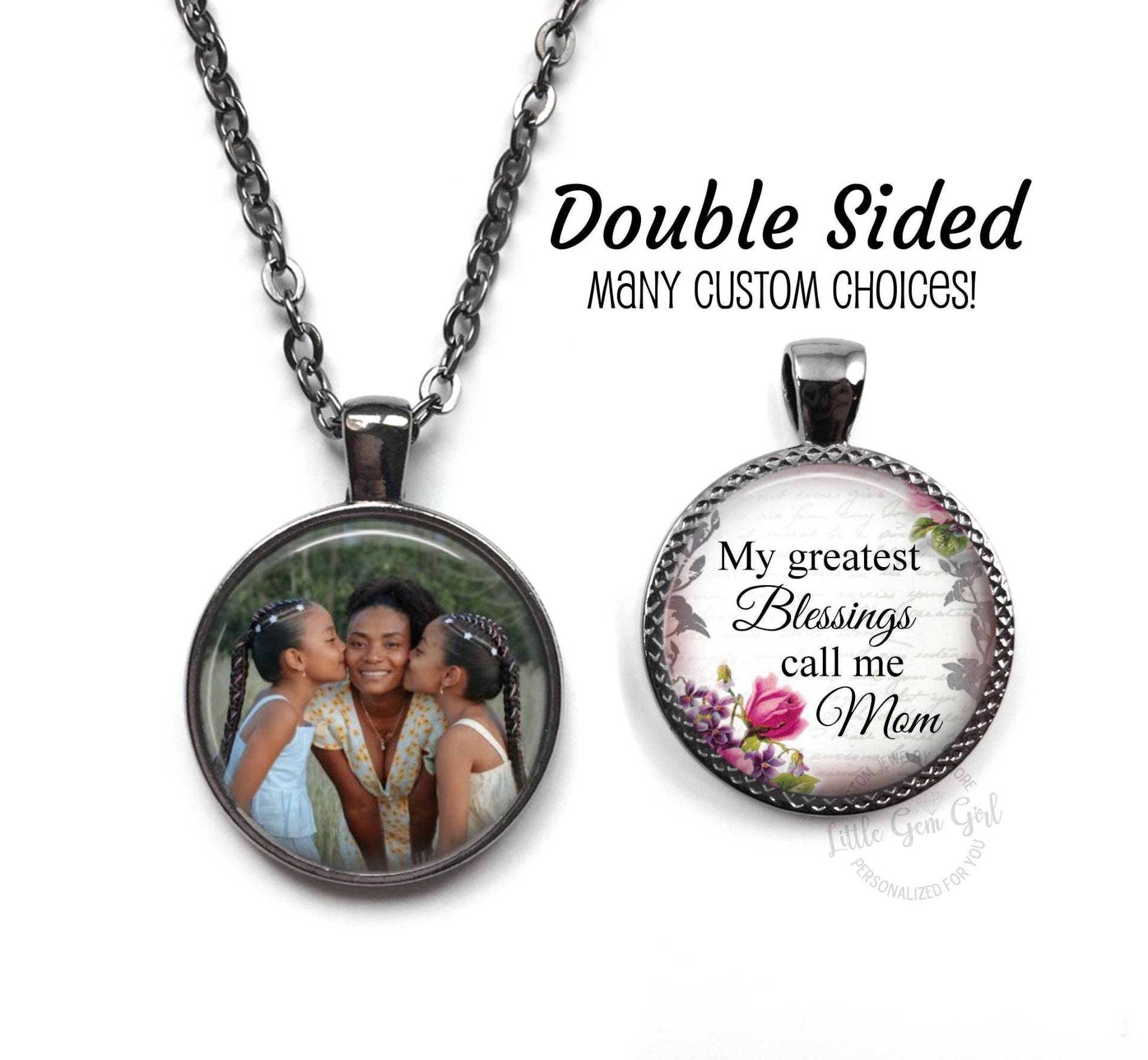 Personalisierte Halskette Oder Schlüsselanhänger Charm - Muttertag Mama Schmuck von LittleGemGirl