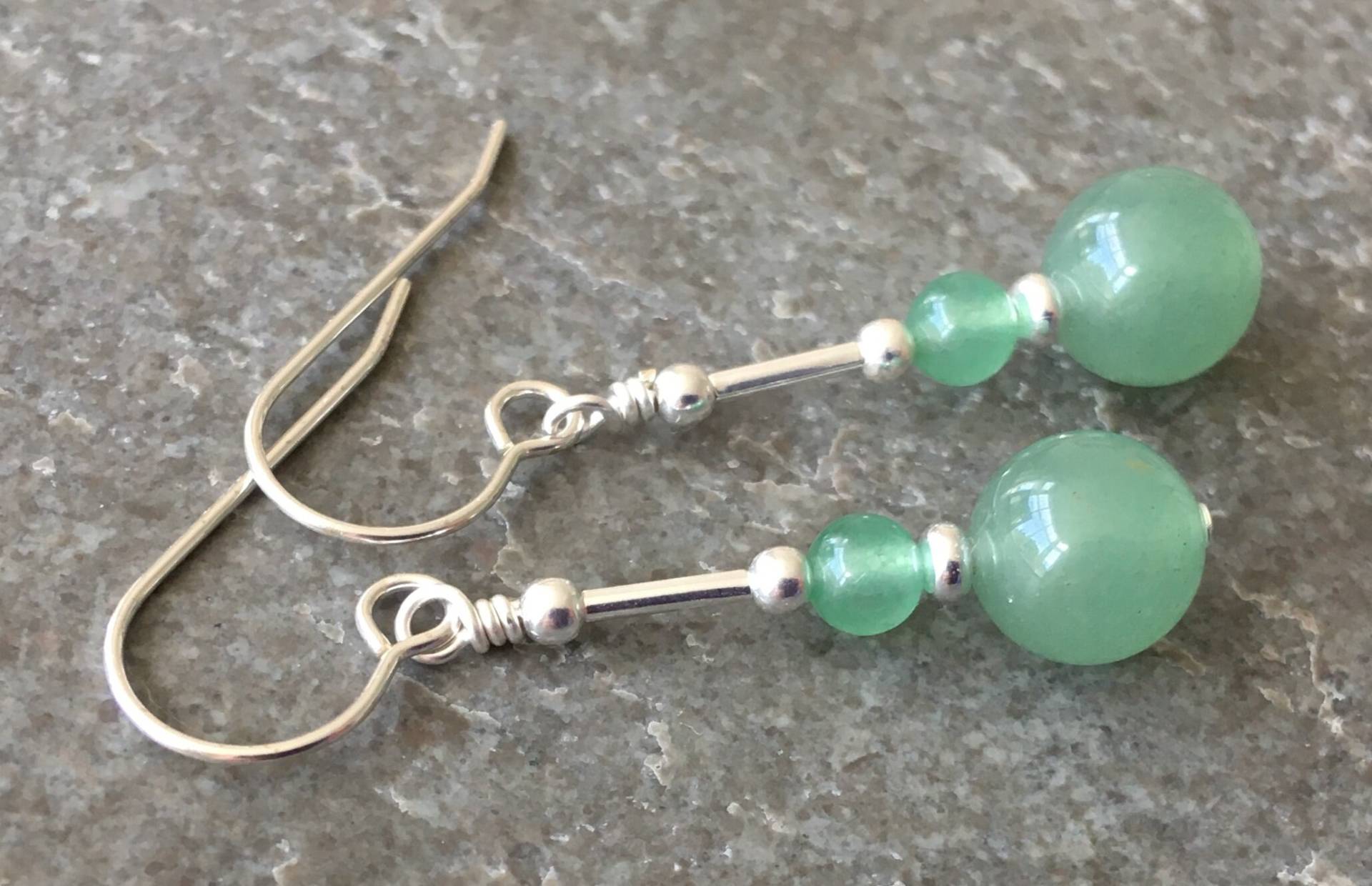 Grüne Aventurin Edelstein & Sterling Silber Tropfen Ohrringe Mit Geschenk-Box Grüne Aventurin Edelstein & Sterling Silber Tropfen Ohrringe Mit Geschenk-Box von LittleGemJewel
