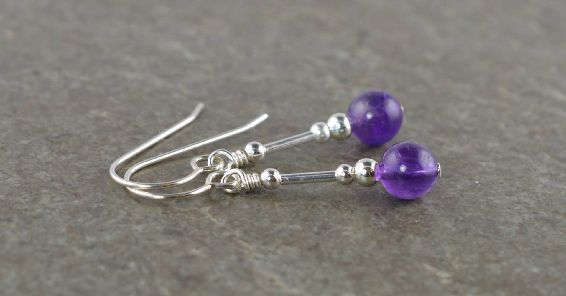 Lila Amethyst Edelstein & Sterling Silber Tropfen Ohrringe Mit Geschenk-Box - Lg2 Februar Birthstone Lila Amethyst Edelstein & Sterling Silber Tropfen Ohrringe Mit Geschenk-Box - Lg2 Februar Birthstone von LittleGemJewel