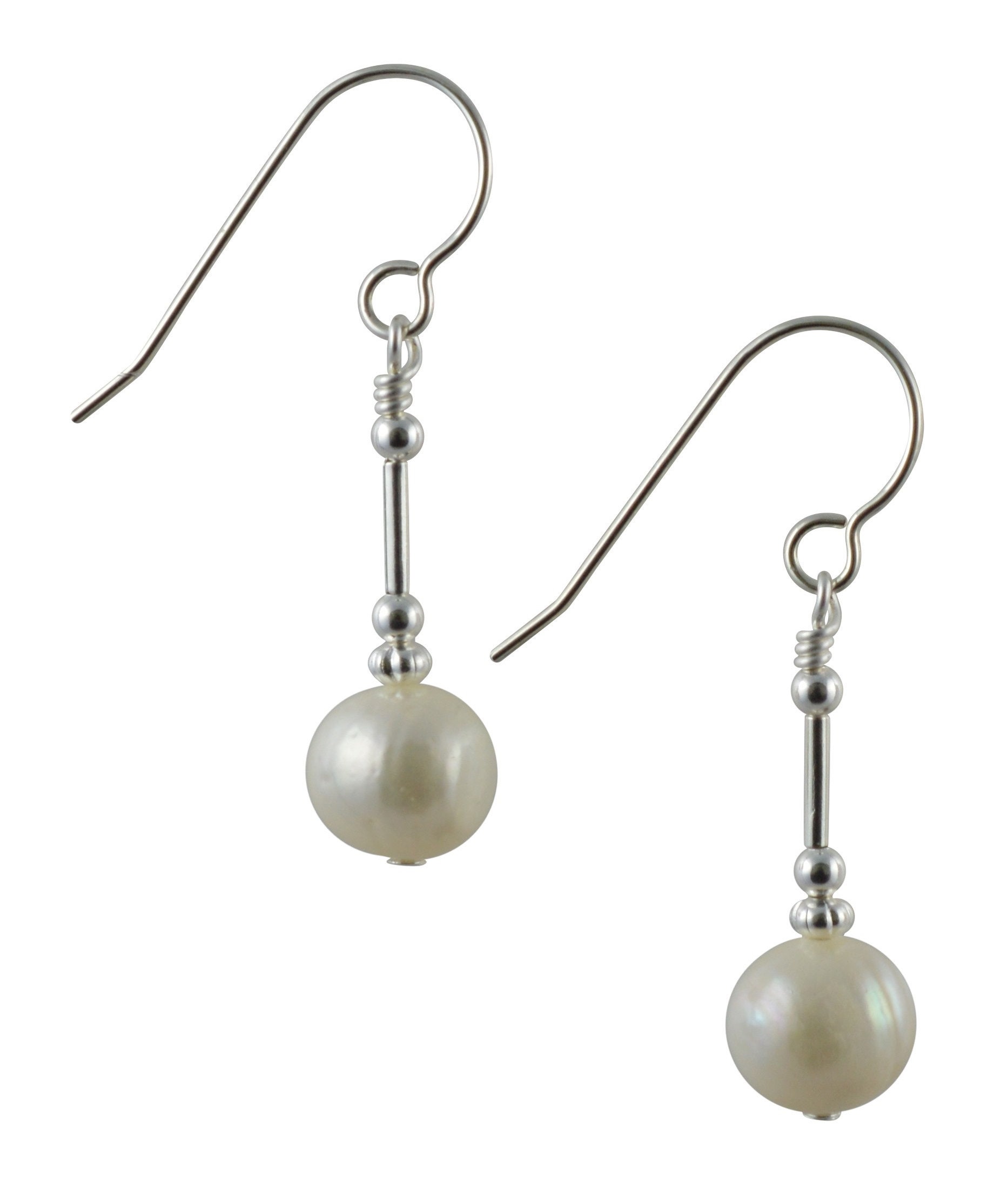 Natürliche Süßwasser Weißkartoffel Perle & Sterling Silber Tropfen Ohrringe Mit Geschenk-Box Natürliche Süßwasser Weißkartoffel Perle & Sterling Silber Tropfen Ohrringe Mit Geschenk-Box von LittleGemJewel