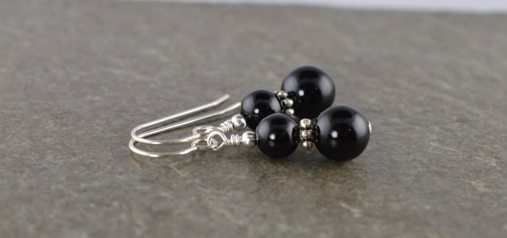 Schwarze Onyx Edelstein & Sterling Silber Tropfen Ohrringe Mit Geschenk-Box Schwarze Onyx Edelstein & Sterling Silber Tropfen Ohrringe Mit Geschenk-Box von LittleGemJewel