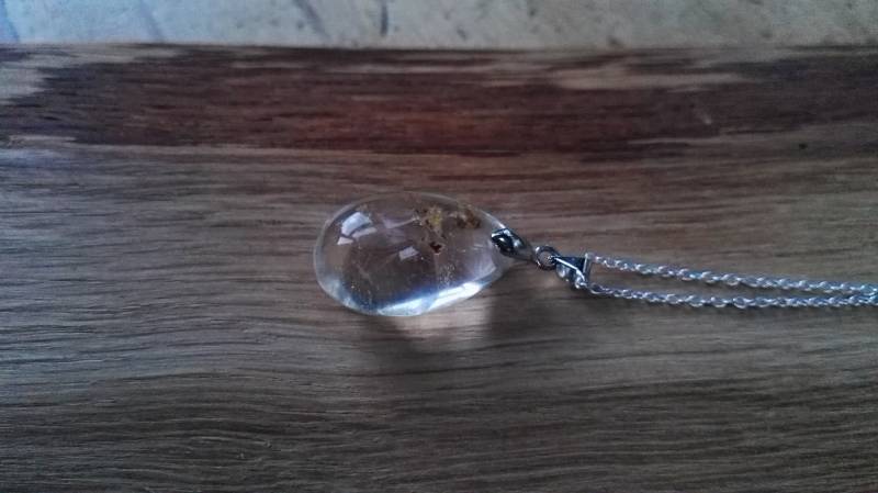 Rutile Quarz Anhänger 16, 17, 18, 20" Sterling Satellite Kugel Kette Teardrop Poliert Naturstein Qualität Kristall Heilung April Birthstone von LittleGreenFernShop