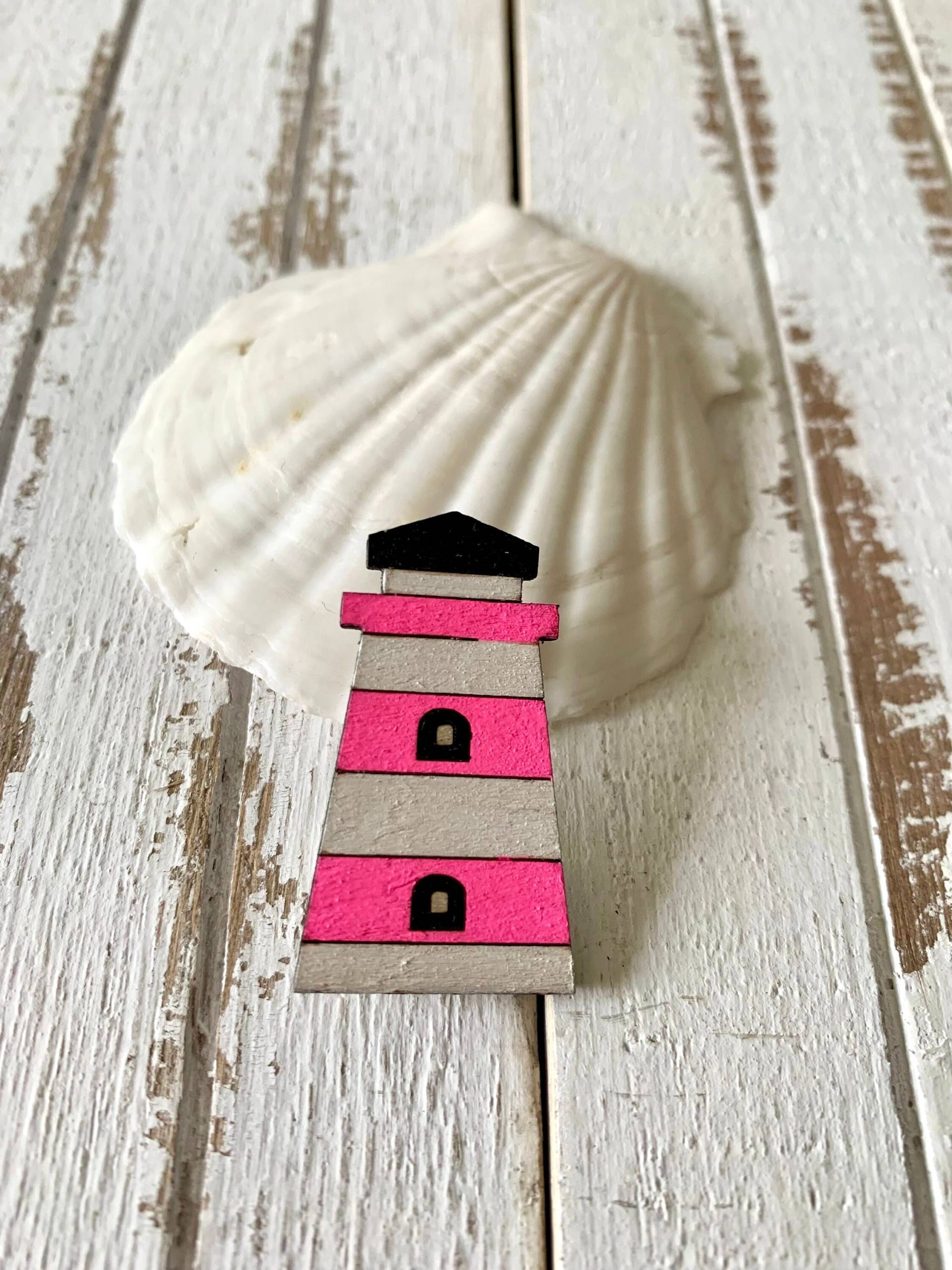 Leuchtturm Brosche Aus Holz Schmuck Maritimer Leuchtturm Brosche Aus Holz Schmuck Maritimer von LittleHamburgLab