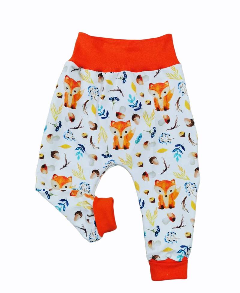 Pumphose Baggy Pants Junge Herbst Fuchs Mitwachshose Tobehose Größe 86 von LittleHenni