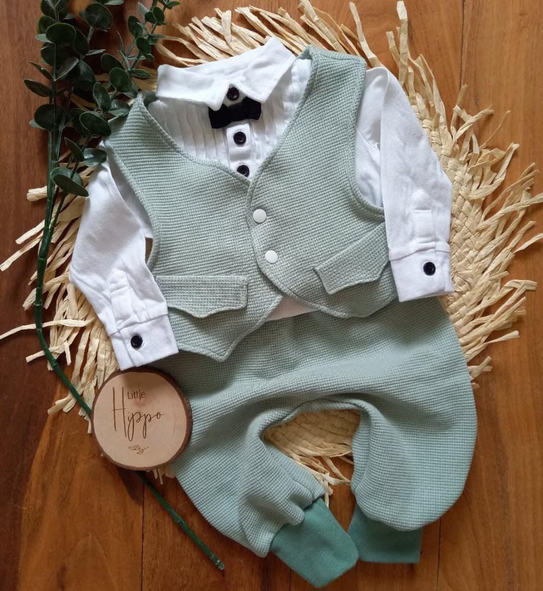 Taufoutfit Junge, Baby, Festliches Outfit Festliche Kleidung, Hochzeitsoutfit Anzug Baby Kleidung Kleinkind von LittleHipposBoutique