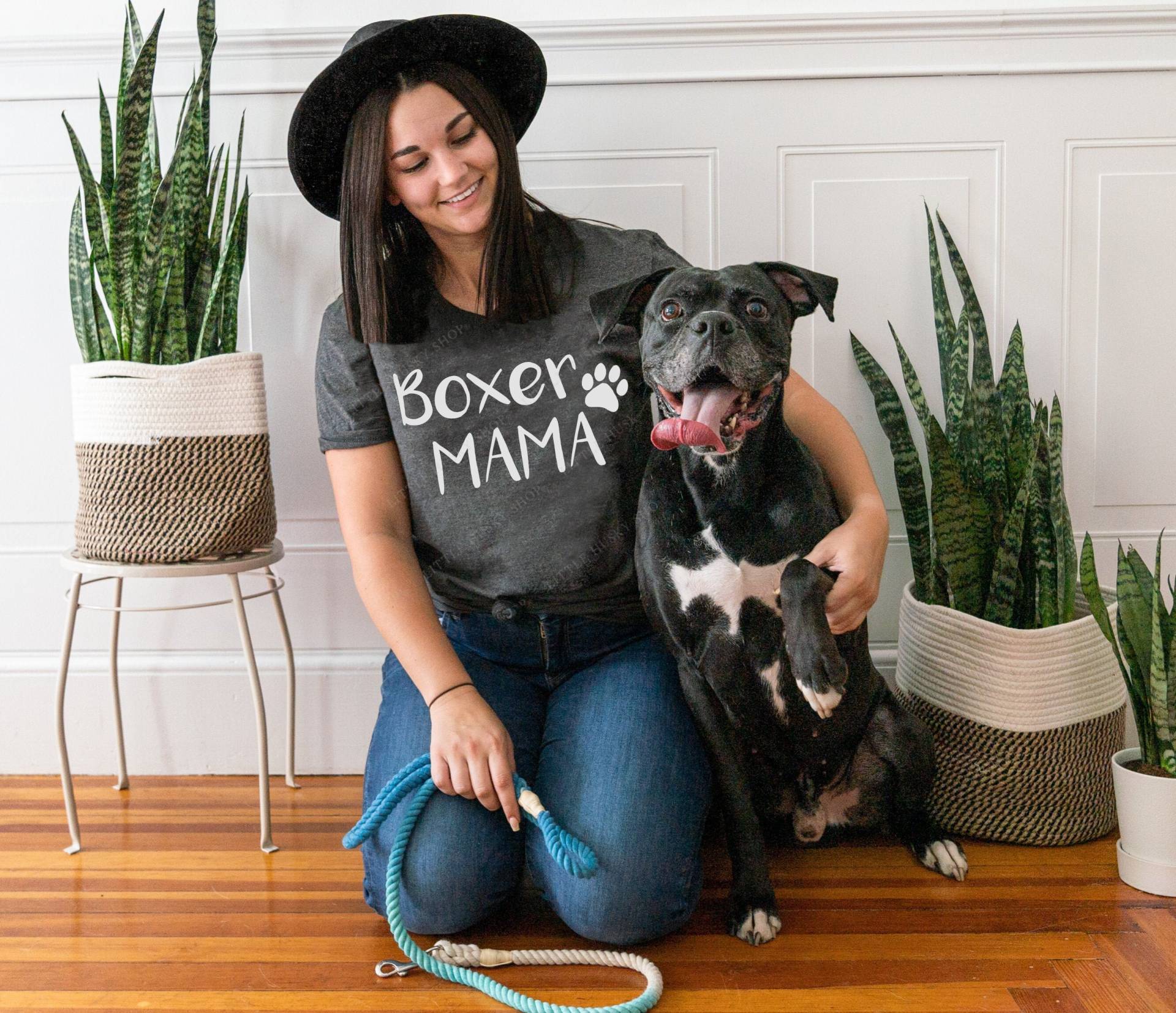 Boxer Mama Soft Shirt - Mom Süßes Hunde Hundeliebhaber Hundemama Bequemes Love My Tank Top von LittleHuskyShop