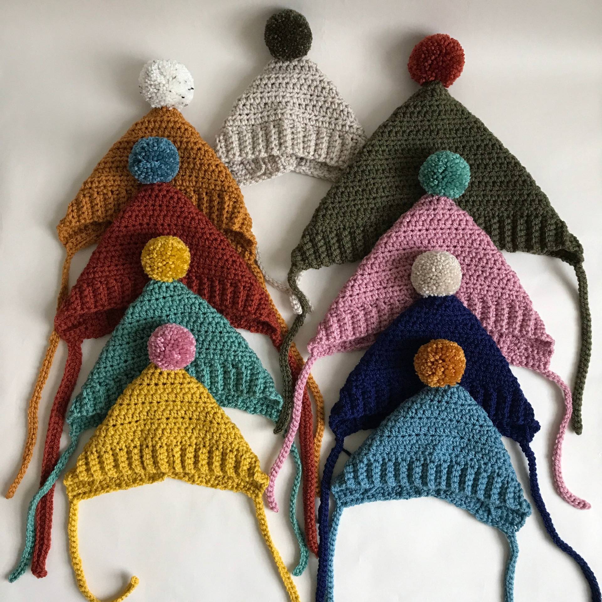 Handgemachte Baby Bommel Mütze, Kleinkind Häkeln Unisex Kinder Gender Neutral Neugeborenen Shower Geschenk von LittleJuHandmade