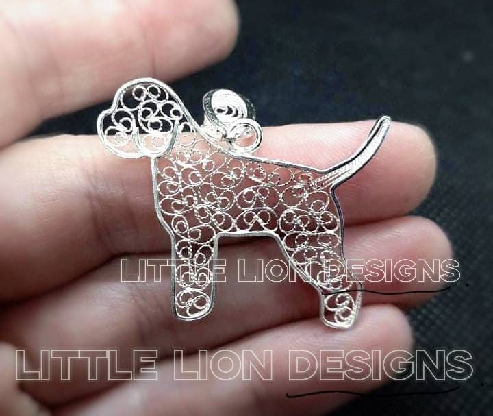 Lagotto Romagnolo-Made To Order 2-3 Wochen - Sterling Silber Halskette von LittleLionDesignsMK