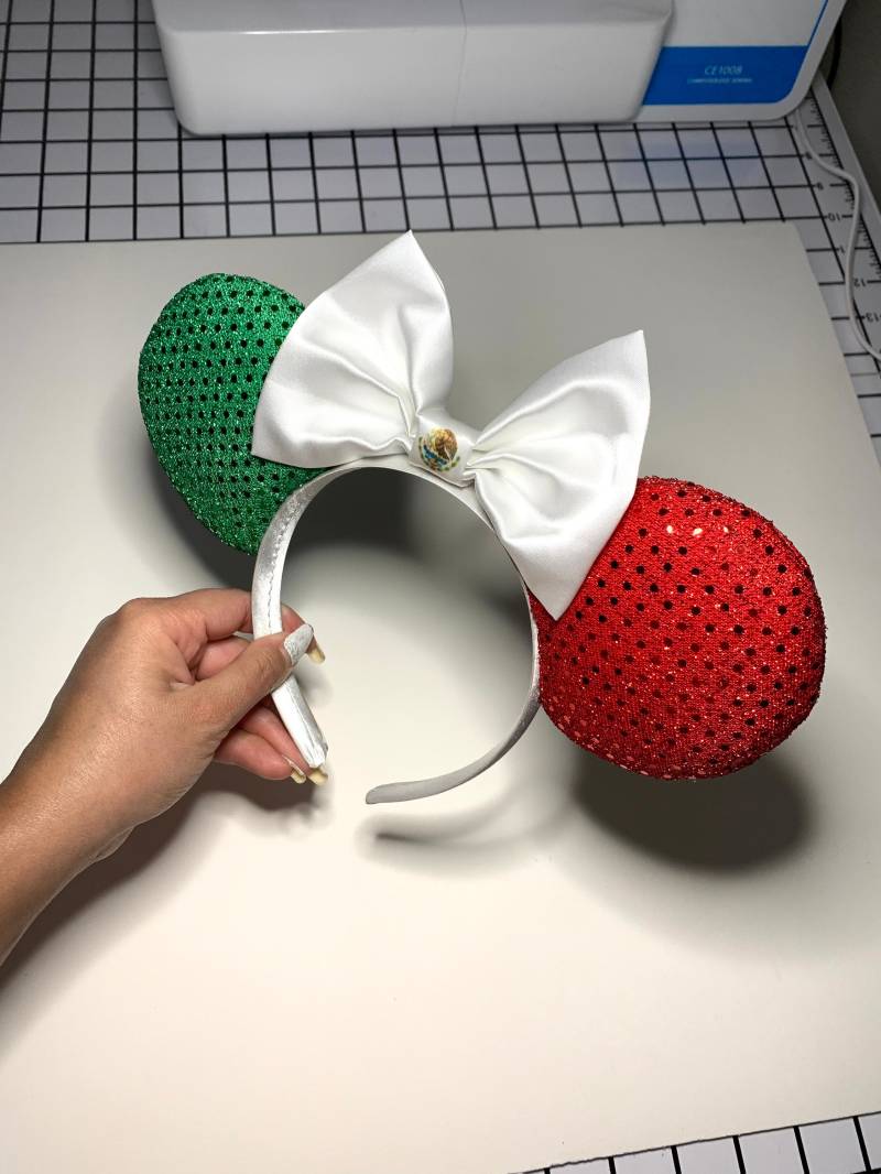 Mexiko-Flagge Inspiriert Mausohren Mexiko-Flagge Inspiriert Mausohren von LittleLizzysShop