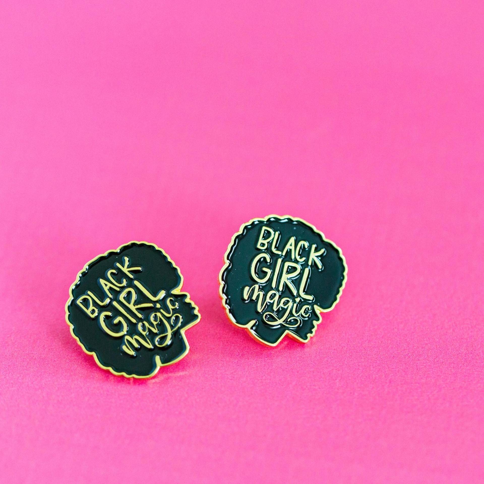 Black Girl Magic Emaille Pin Anstecknadel Vergoldet von LittleLoveliesStudio