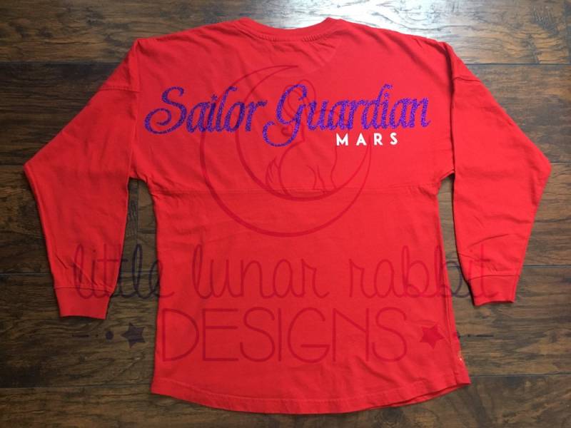 Sailor Guardian Pride - Mars Langarm-T-stück von LittleLunarRabbit