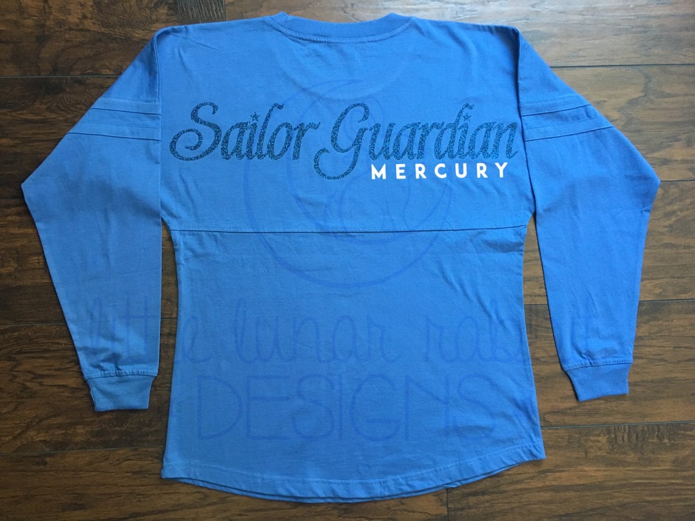 Sailor Guardian Pride - Merkur Langarm-T-stück von LittleLunarRabbit