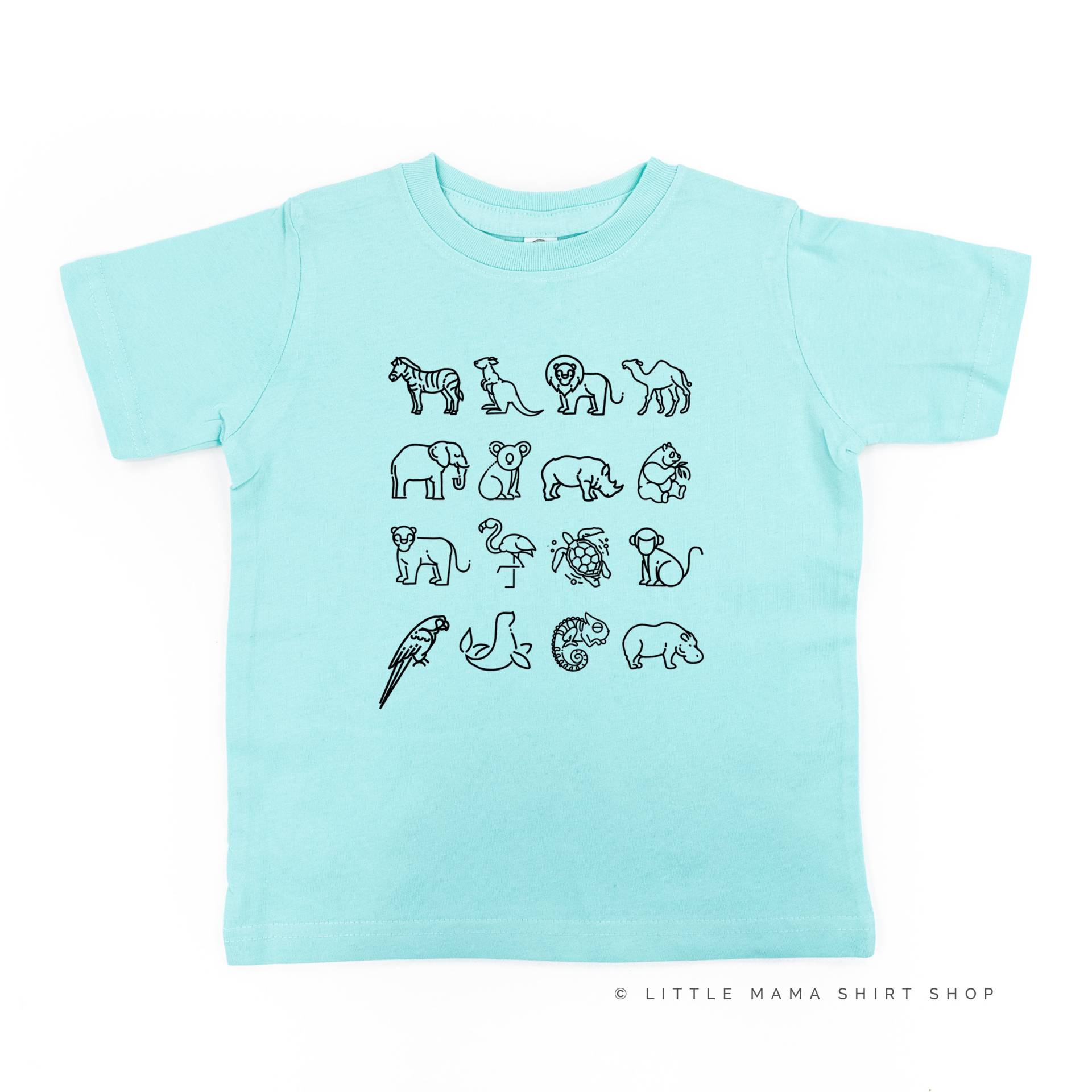 4x4 Zootiere - Kindershirt | Kleinkind Shirt Littler Girl Junge Zoo Shirts Für Den von LittleMamaShirtShop