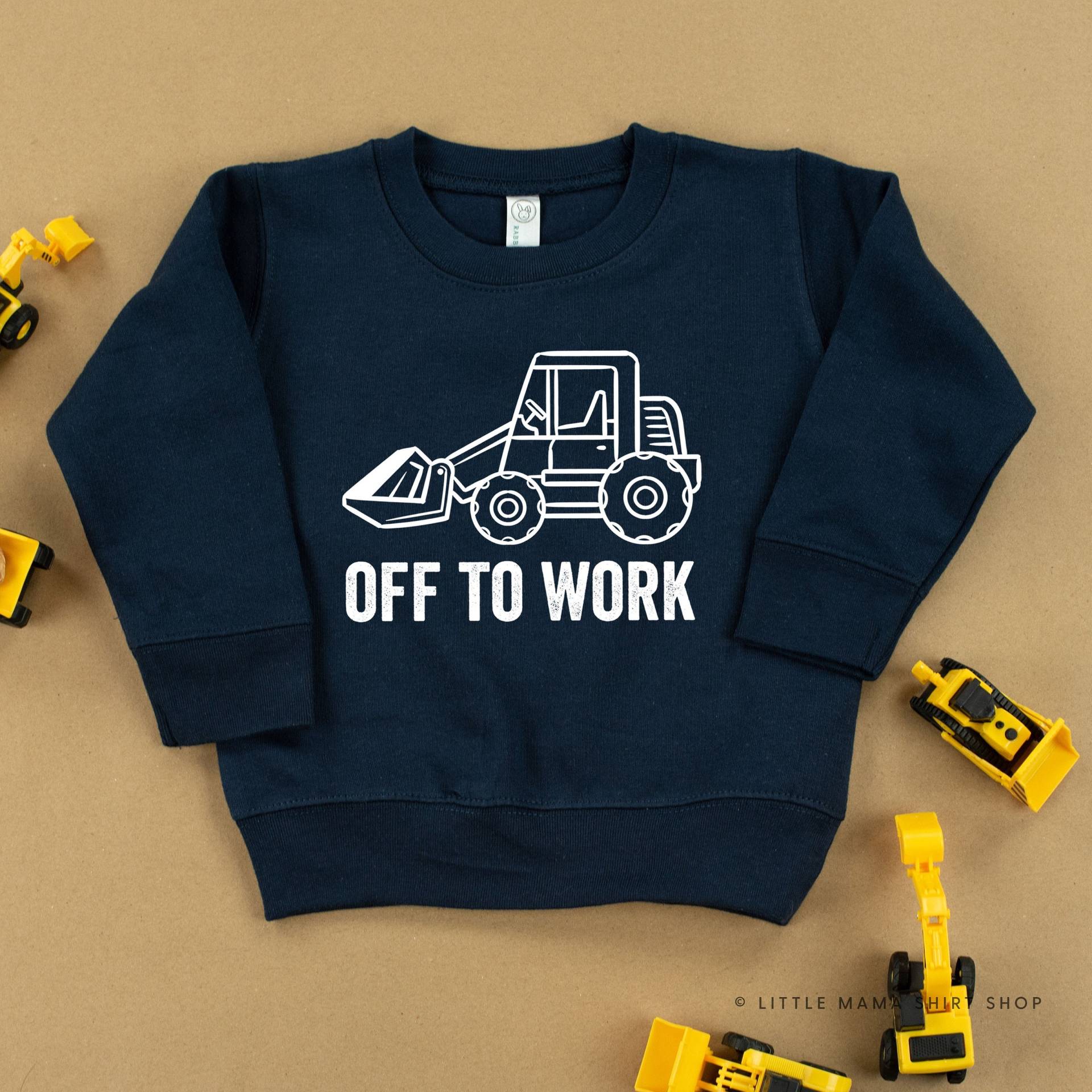 Ab Zur Arbeit | Kid Pullover Für Kinder Sweatshirt Kind Grafik Shirt Kleinkind Bau von LittleMamaShirtShop