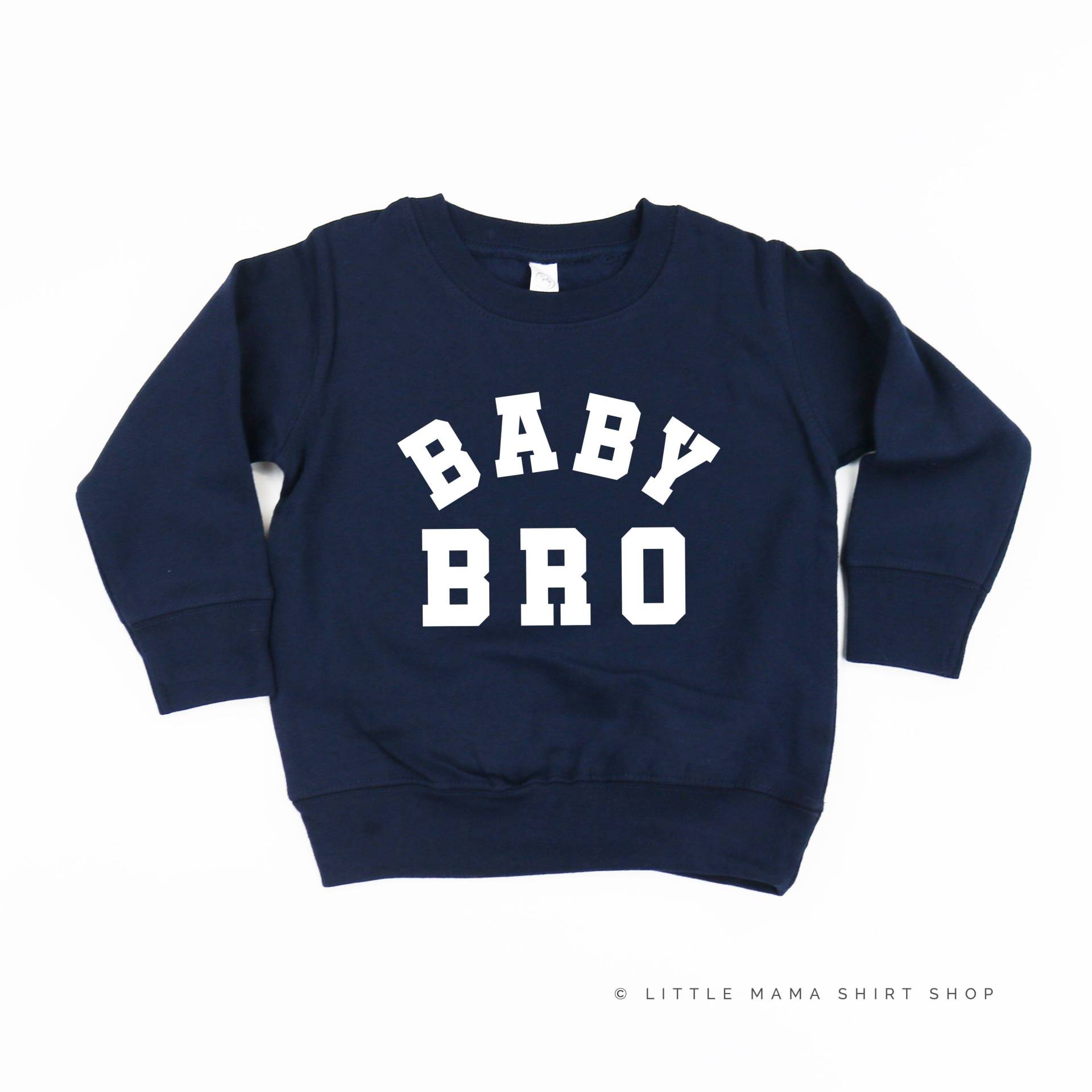Baby Bro - Varsity Kinderpullover | Pullover Für Kinder Sweatshirt Kleinkind Shirt Brother Grafik Kleinkinder von LittleMamaShirtShop