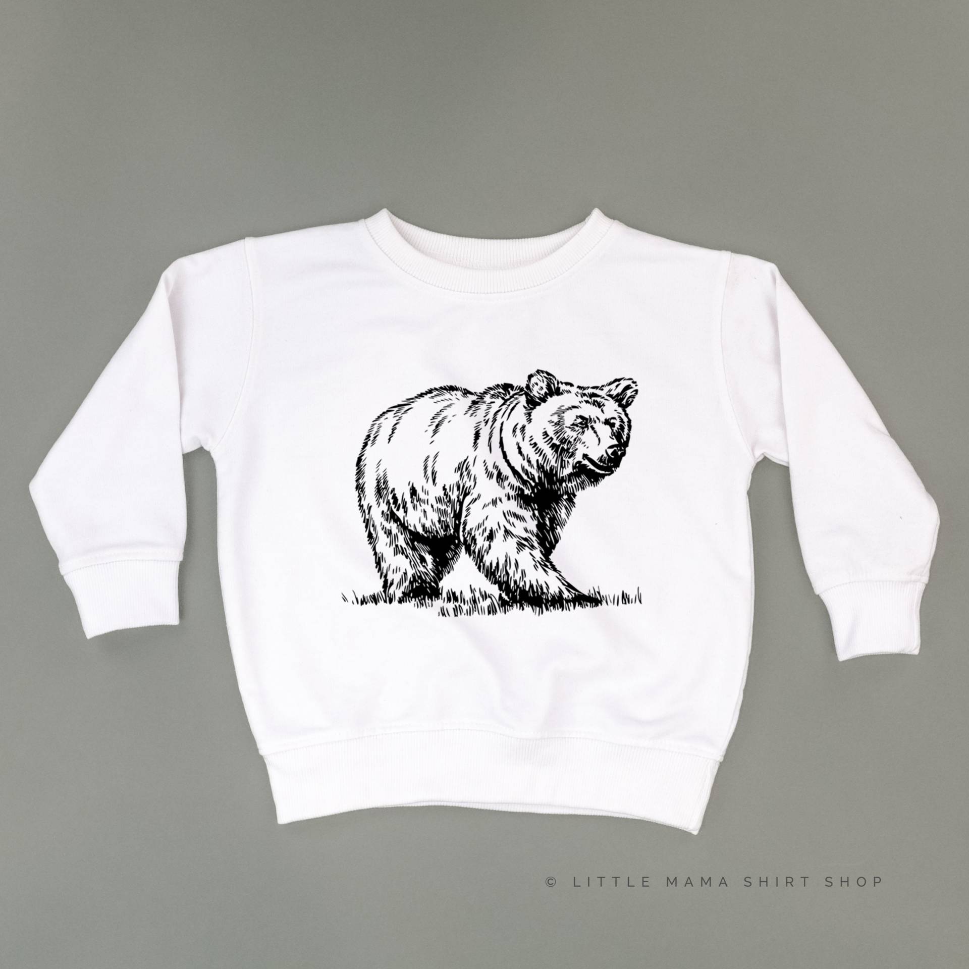 Bär - Kinderpullover | Zoopullover Mädchen Pullover Jungenpullover Kleinkind Zoo Tier Crew von LittleMamaShirtShop