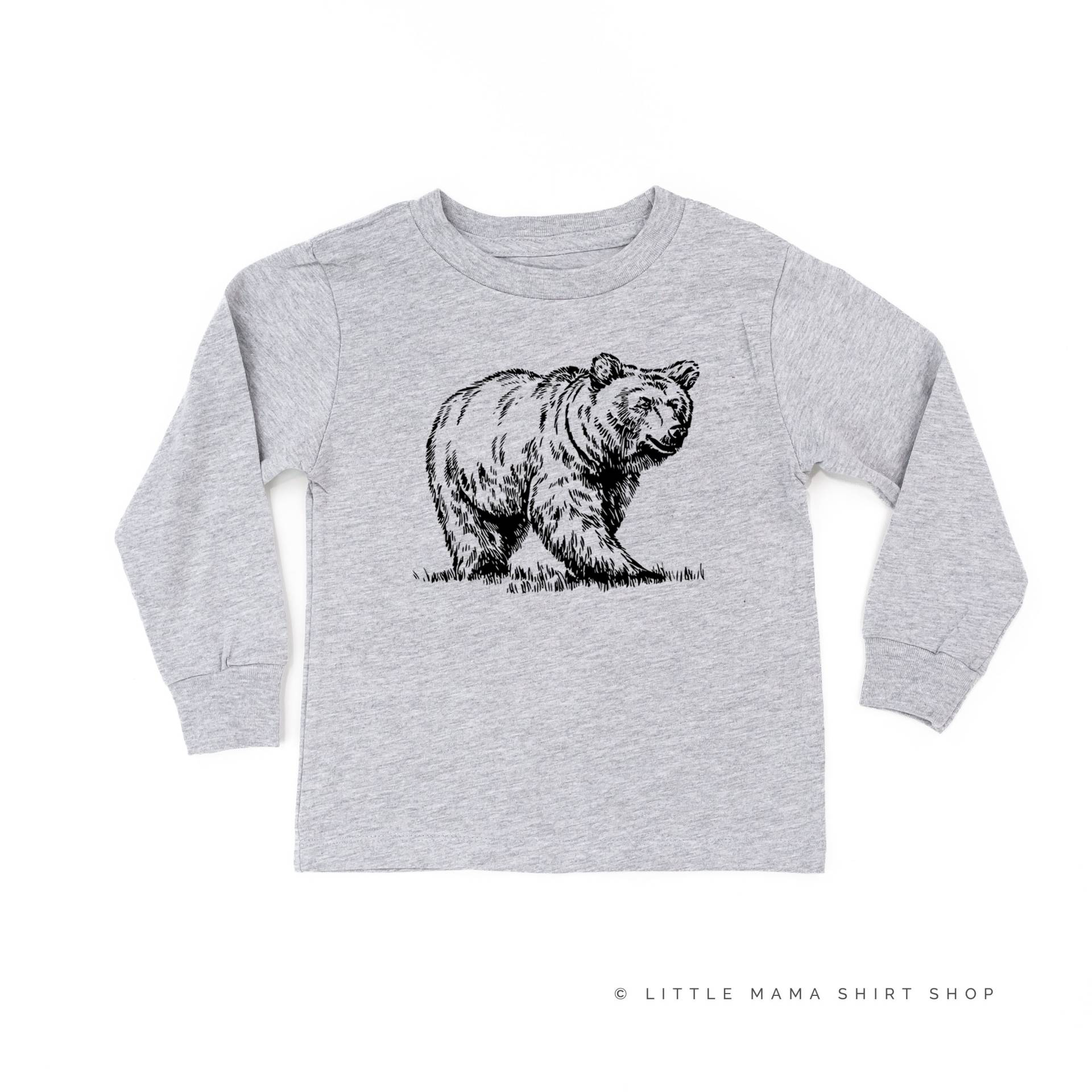 Bär - Langarm Kinder Shirt | Kleinkind Littler Girl Kleiner Jungen Zoo Shirts Für von LittleMamaShirtShop