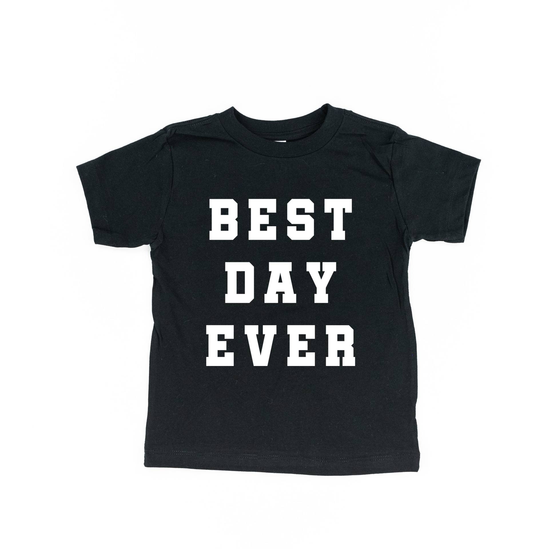 Best Day Ever - Varsity Kindershirt | Zurück Zur Schule Kinderhemden Schulhemden Kinder Grafik Tees Shirts Für Good Vibes von LittleMamaShirtShop