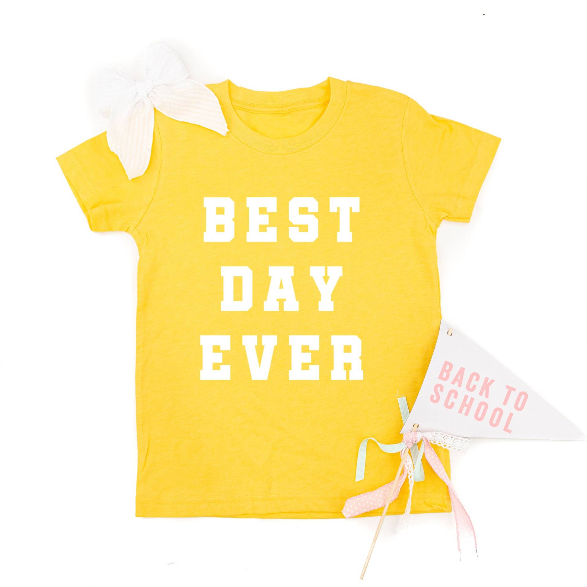 Best Day Ever - Varsity Kindershirt | Zurück Zur Schule Kinderhemden Schulhemden Kinder Grafik Tees von LittleMamaShirtShop