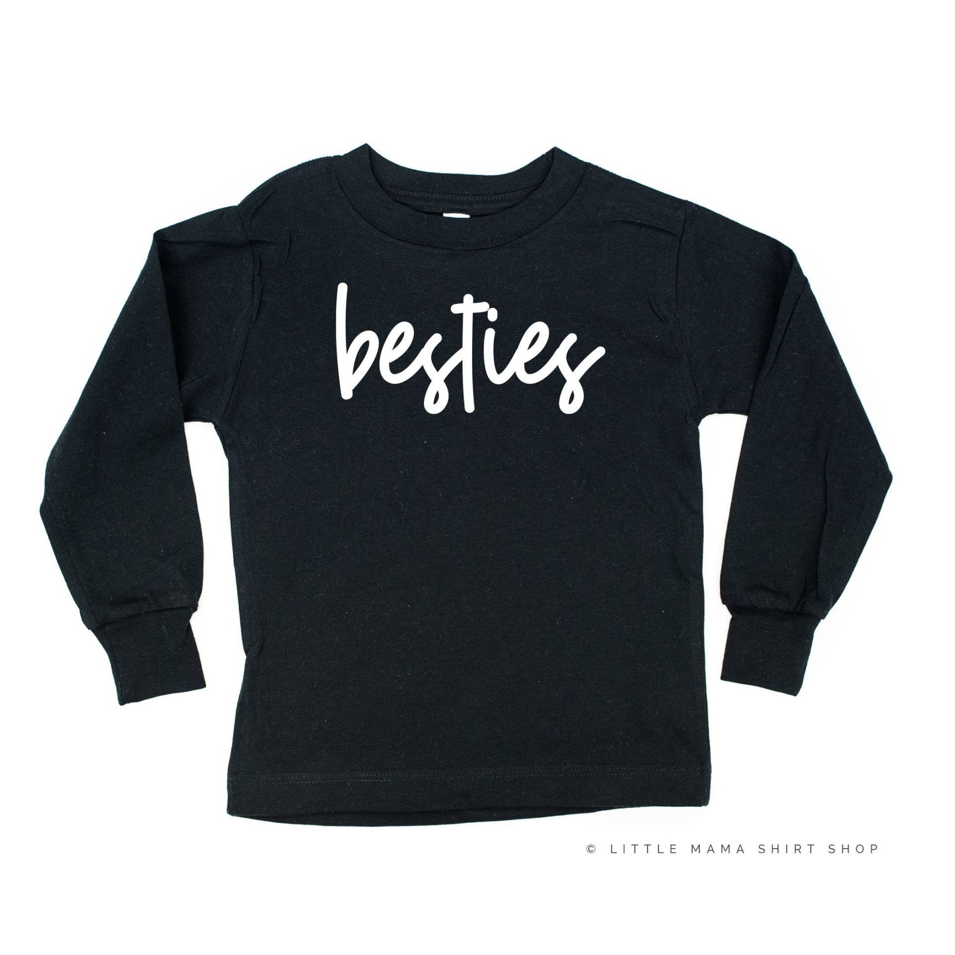 Besties - Langarm Kinder Shirt | Liebe Meine Sis Bff Passendes Outfit Schwester T-Shirts Mädchen Grafik T-Shirt Freunde Beste von LittleMamaShirtShop