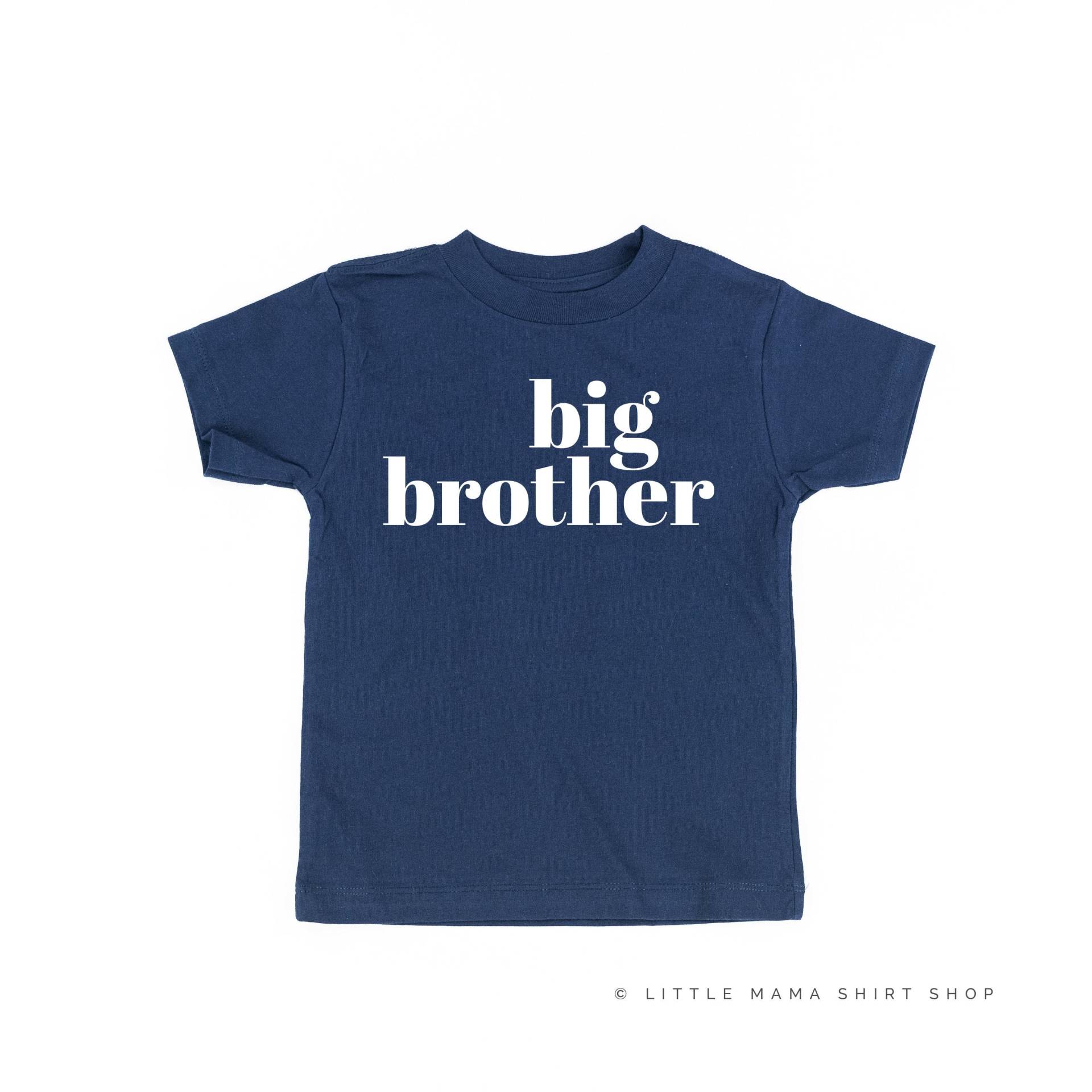 Big Brother - Original | Shirt Kleiner Bruder Geschwisterhemden Große Schwester Schwangerschaftsanzeige Kinder Grafik T-Shirt von LittleMamaShirtShop