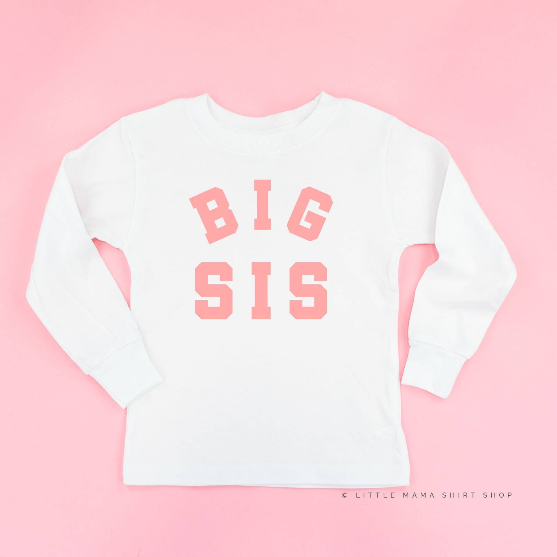 Big Sis - Varsity Langarmshirt | Kleinkind Shirts Kinder Grafik T-Shirts Große Schwester Shirt von LittleMamaShirtShop