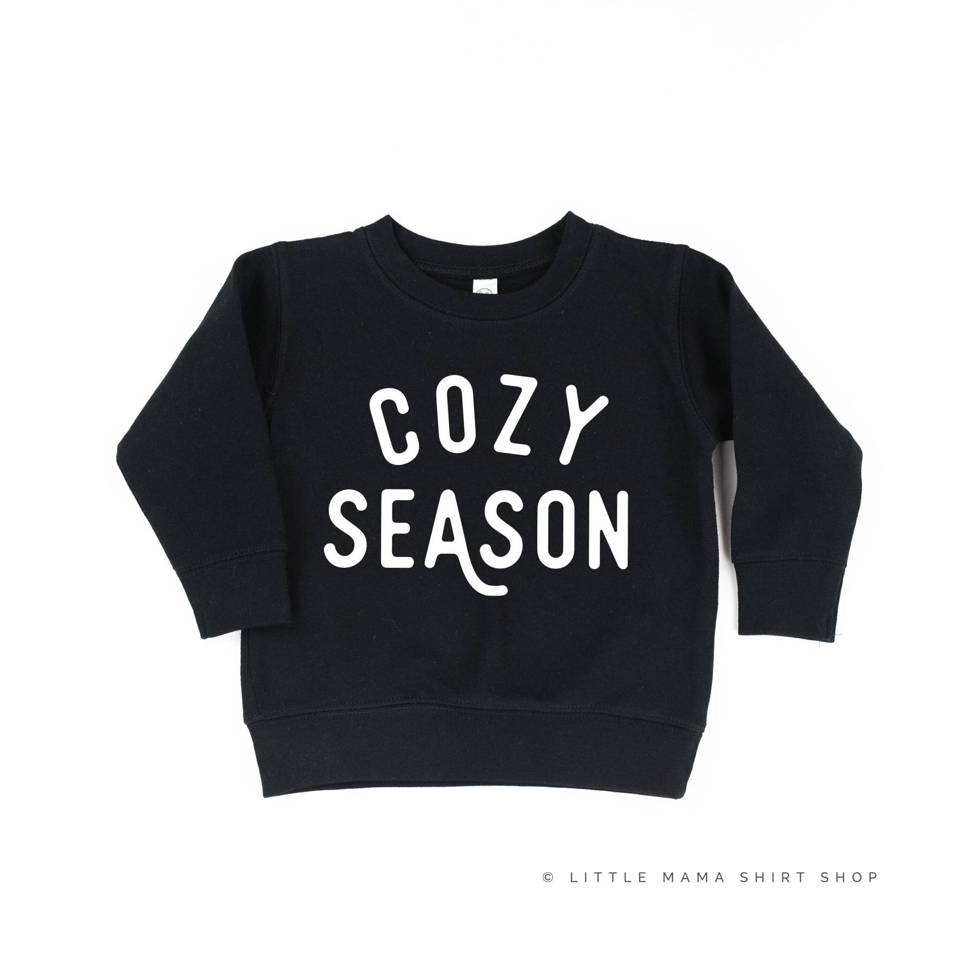 Cosy Season - Kinderpullover | Herbst Babe Pullover Für Kinder Wetter Kürbis Aufnäher Crew Grafik T-Shirt Happy Fall Y'all von LittleMamaShirtShop