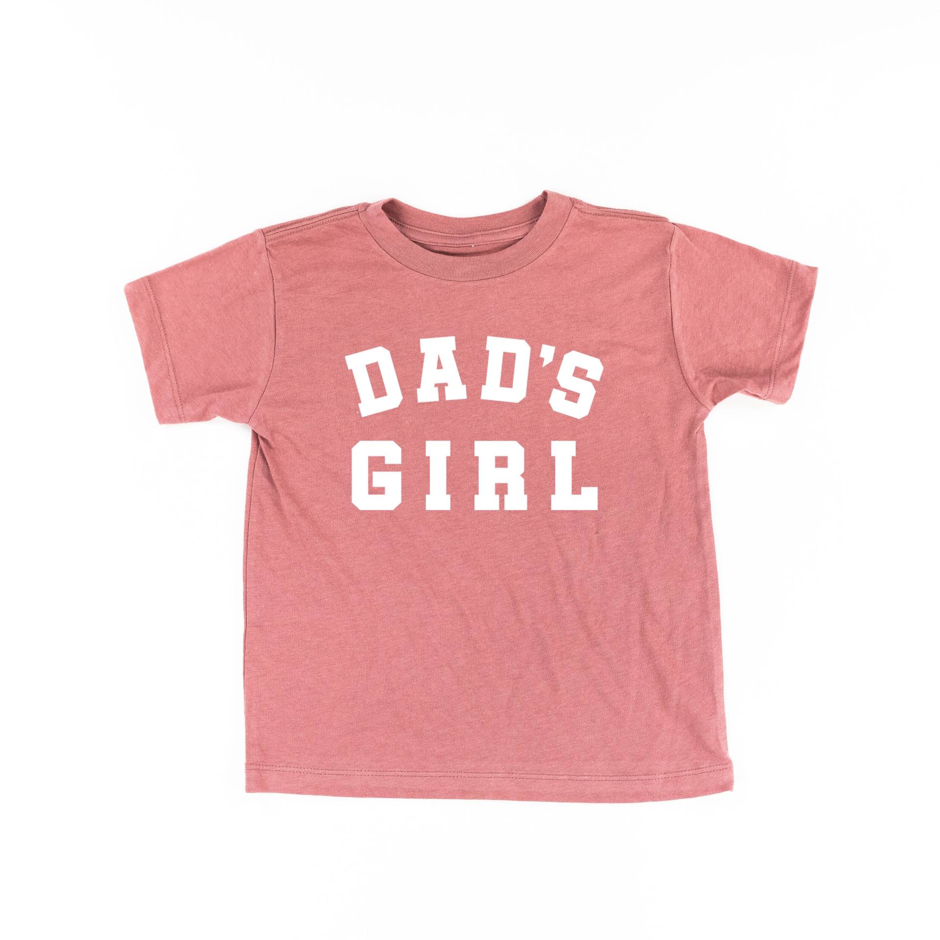 Dad's Girl - Varsity Kurzarm Kinder Shirt | Kleinkind Mädchen T-Shirts Für Kleine Kleine Shirts Baby von LittleMamaShirtShop