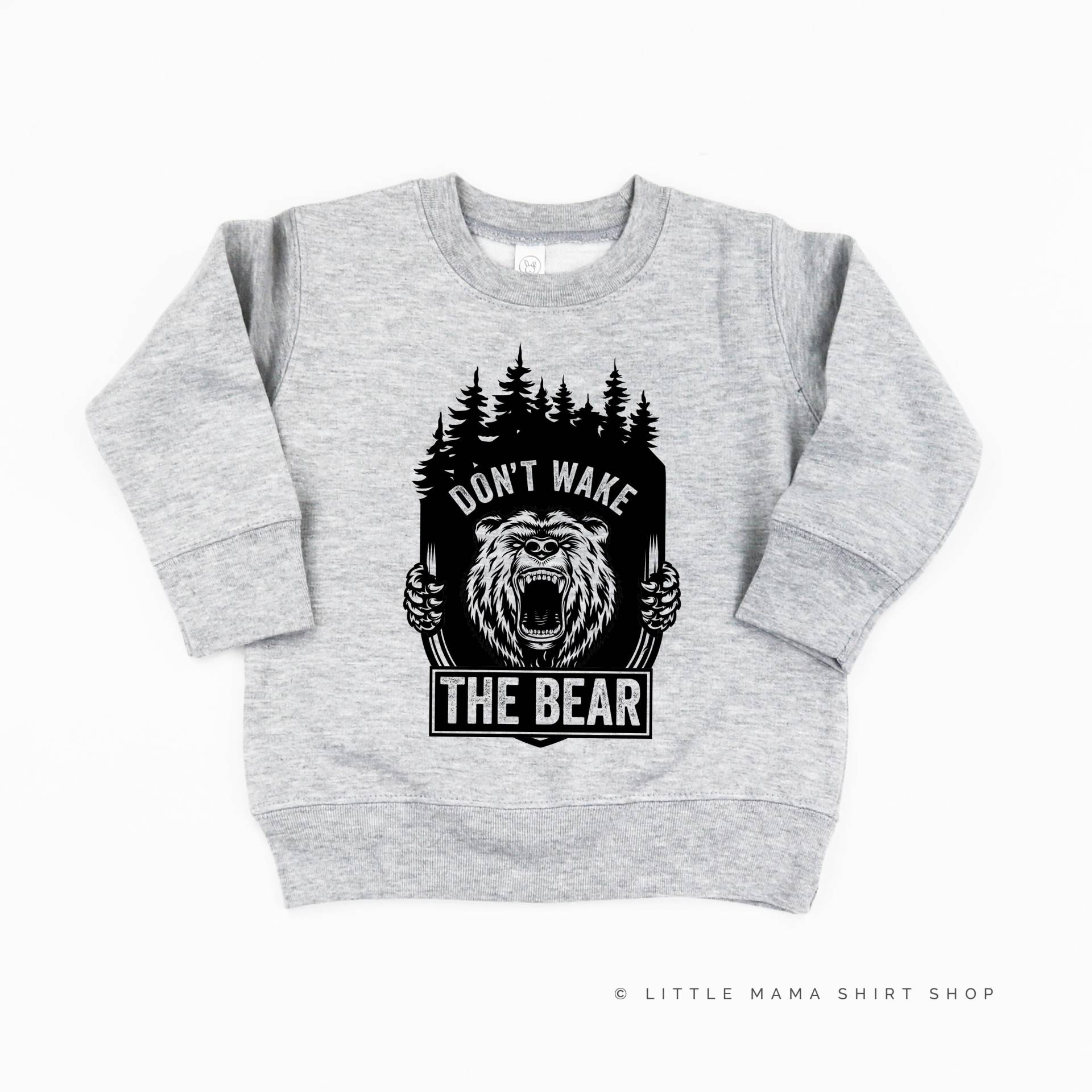 Don't Wake The Bear - Kindersweat | Kinder Pullover Für Sweatshirt Kind Grafik-Shirt Kleinkind-Sweatshirt Bär Shirt von LittleMamaShirtShop