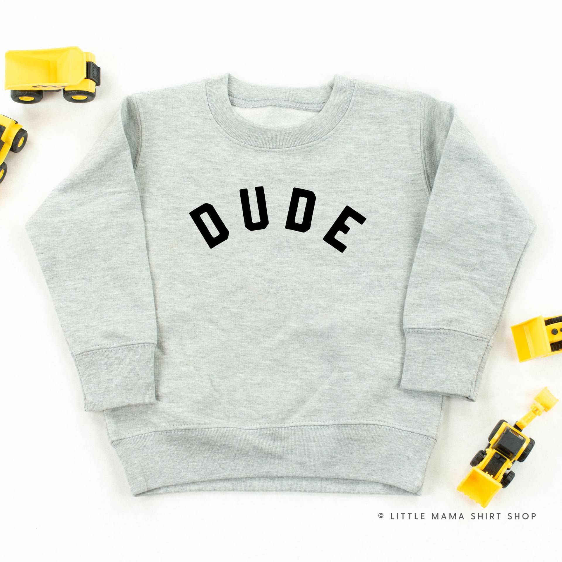 Dude | Arch Kid Pullover | Für Kinder Sweatshirt Kind Grafik Shirt Kleinkind Bau Dump Trucks von LittleMamaShirtShop