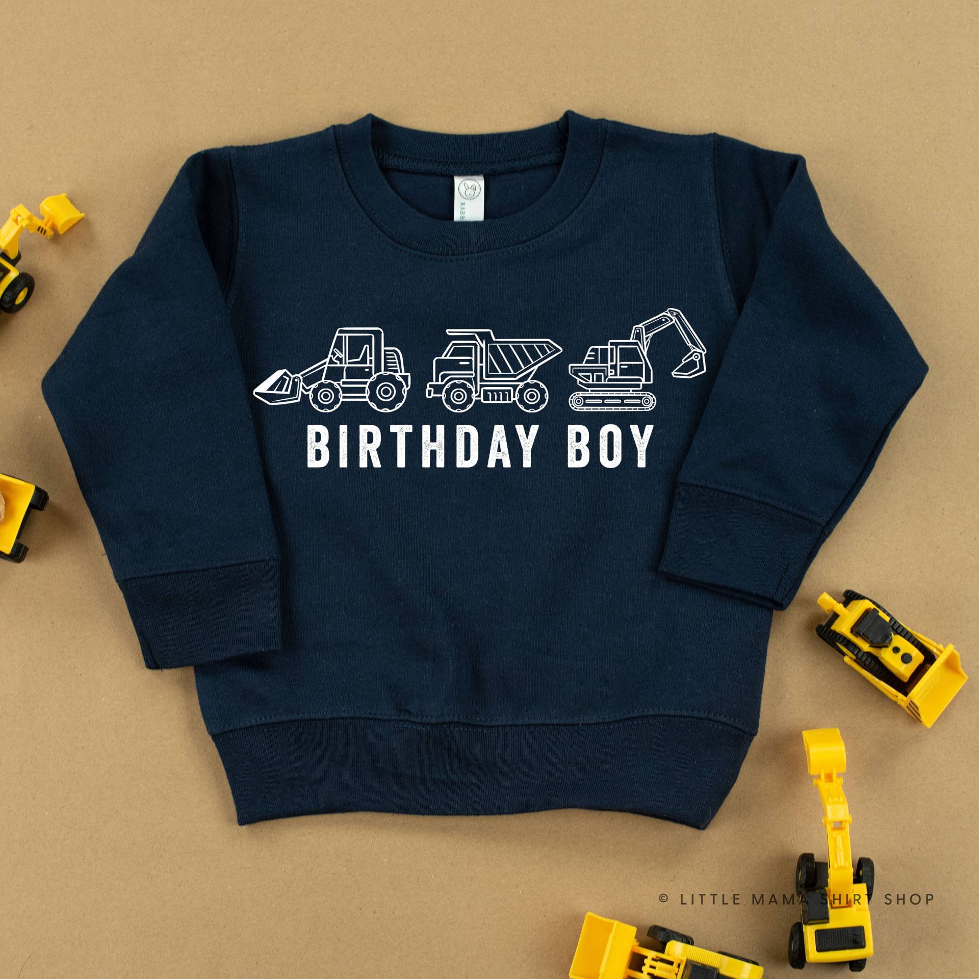 Geburtstag Junge Bau Trucks | Kid Pullover Für Kinder Sweatshirt Kind Grafik Shirt Kleinkind Traktor von LittleMamaShirtShop