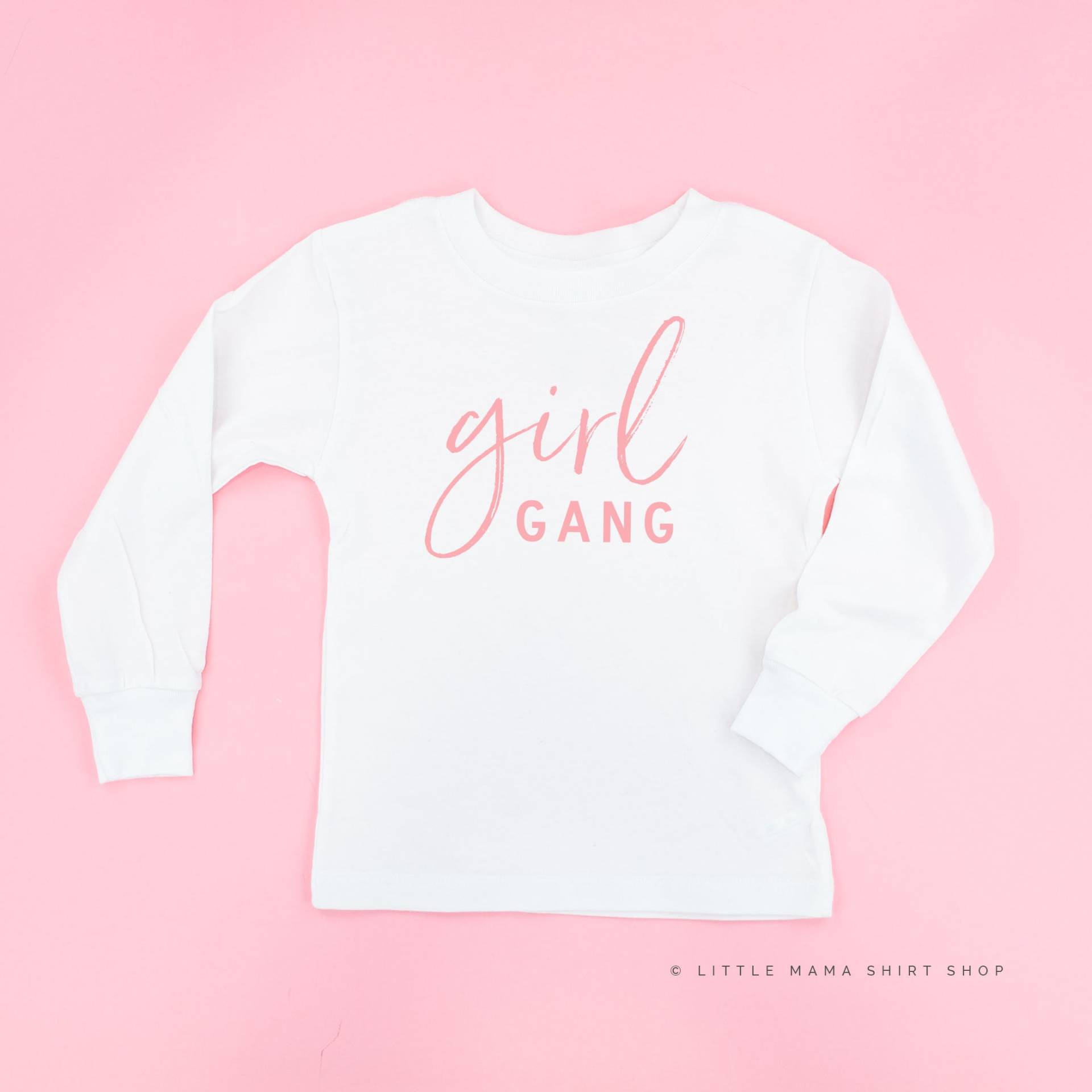 Girl Gang - Altes Design | Langarm Shirt Kleinkind Shirts Kinder Grafik T-Shirts Mädchengang Baby Body von LittleMamaShirtShop