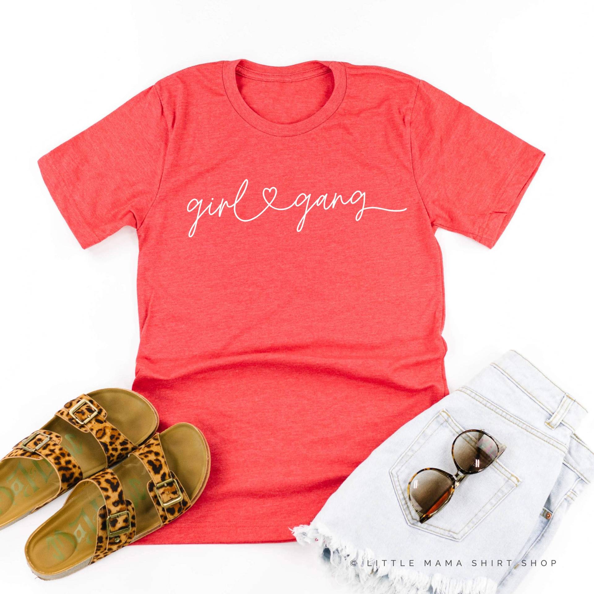 Girl Gang - Heart© Unisex T-Shirt | Mama Von Mädchen Shirt Of Girls Trendige T-Shirts Für Muttertag Muttertagsgeschenk Geschenk von LittleMamaShirtShop