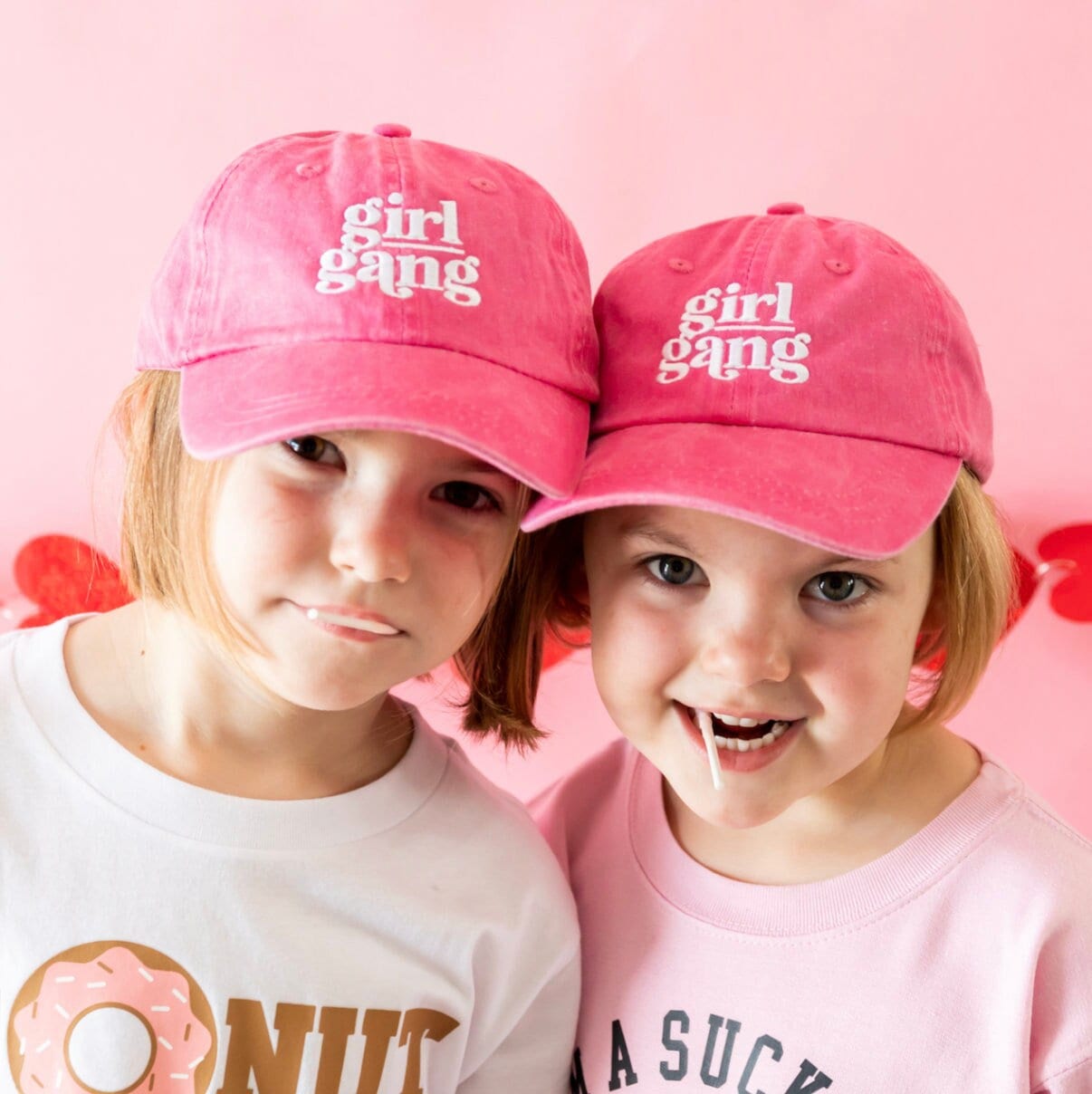 Girl Gang - Kindergrösse Baseball Cap | Mützen Für Kinder Kleines Mädchen Hut Kindergröße von LittleMamaShirtShop