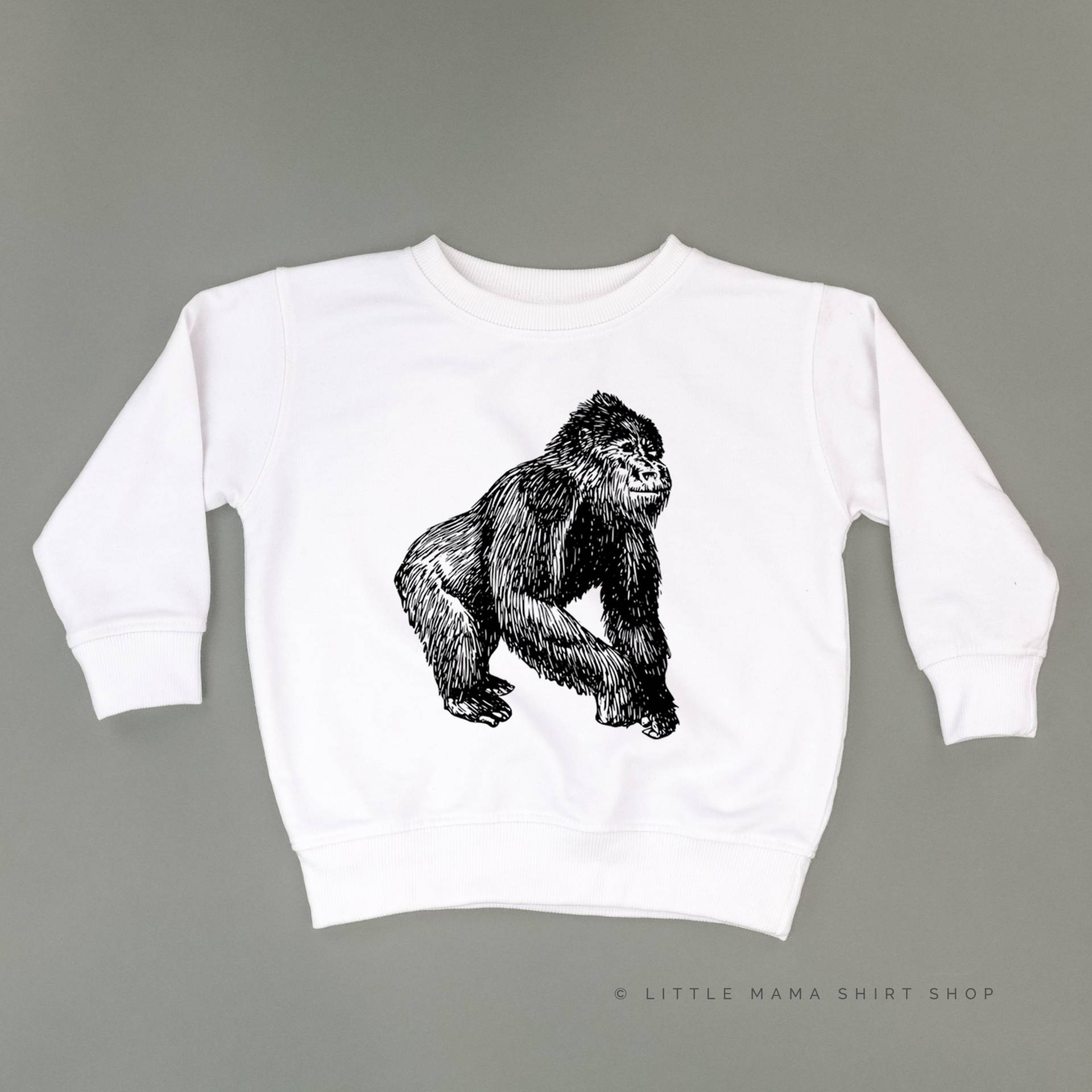 Gorilla - Kinderpullover | Zoo Pullover Mädchen-Pullover Jungen Kleinkind Kinder Zootier Zoo-Crew von LittleMamaShirtShop