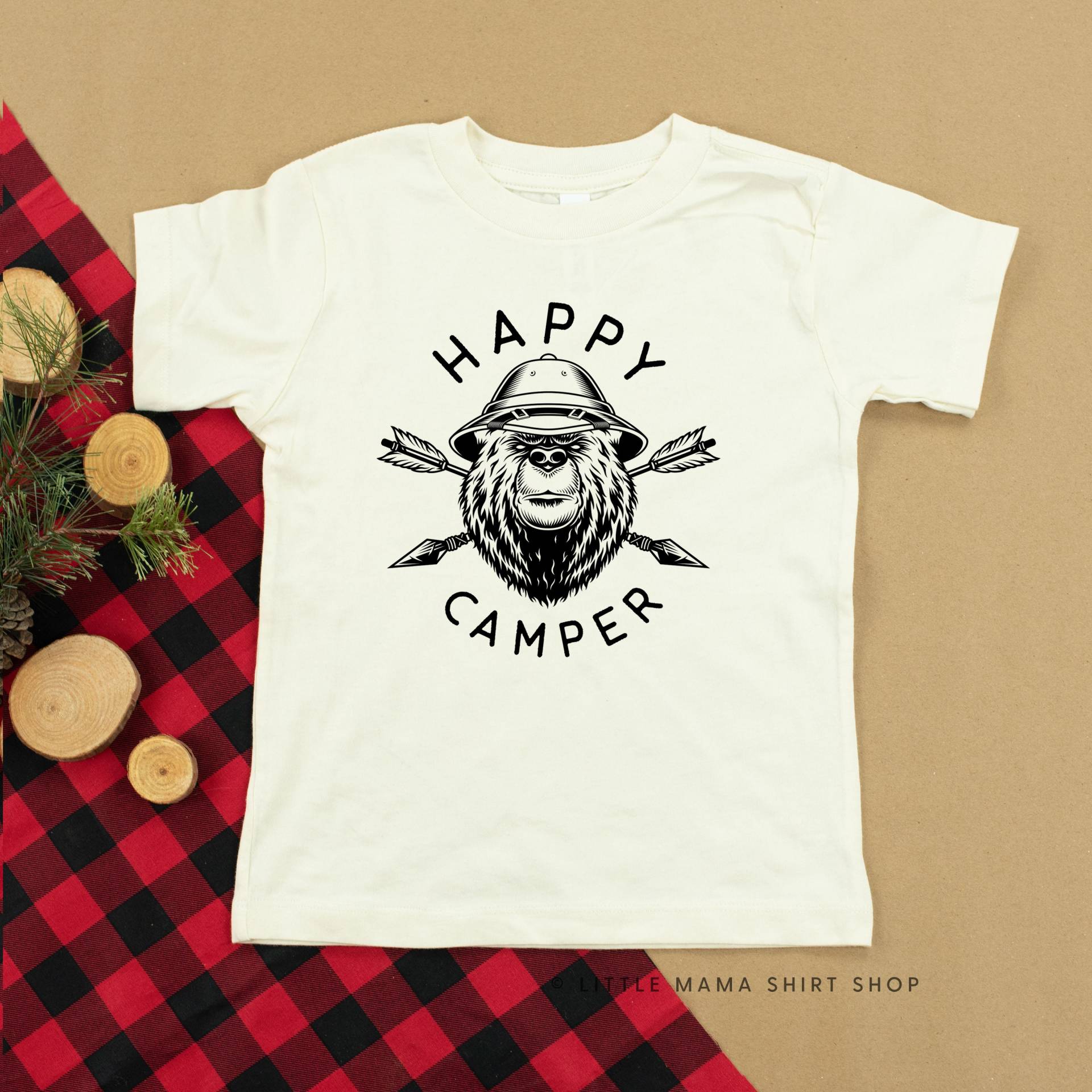 Happy Camper © | Kinderhemden Shirts Für Jungs Mädchen Grafik Tees Kinder von LittleMamaShirtShop