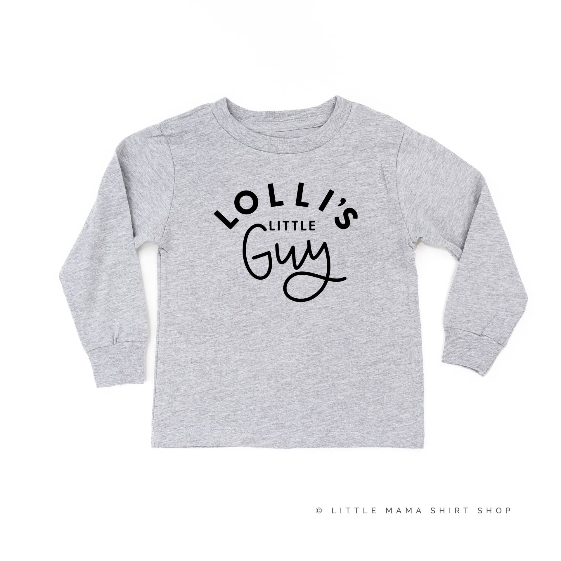 Lolli's Little Guy - Long Sleeve Kinder Shirt | Kleinkind Jungen T-Shirts Für Kleine Omas Kerl Kleiner Shirts Baby von LittleMamaShirtShop