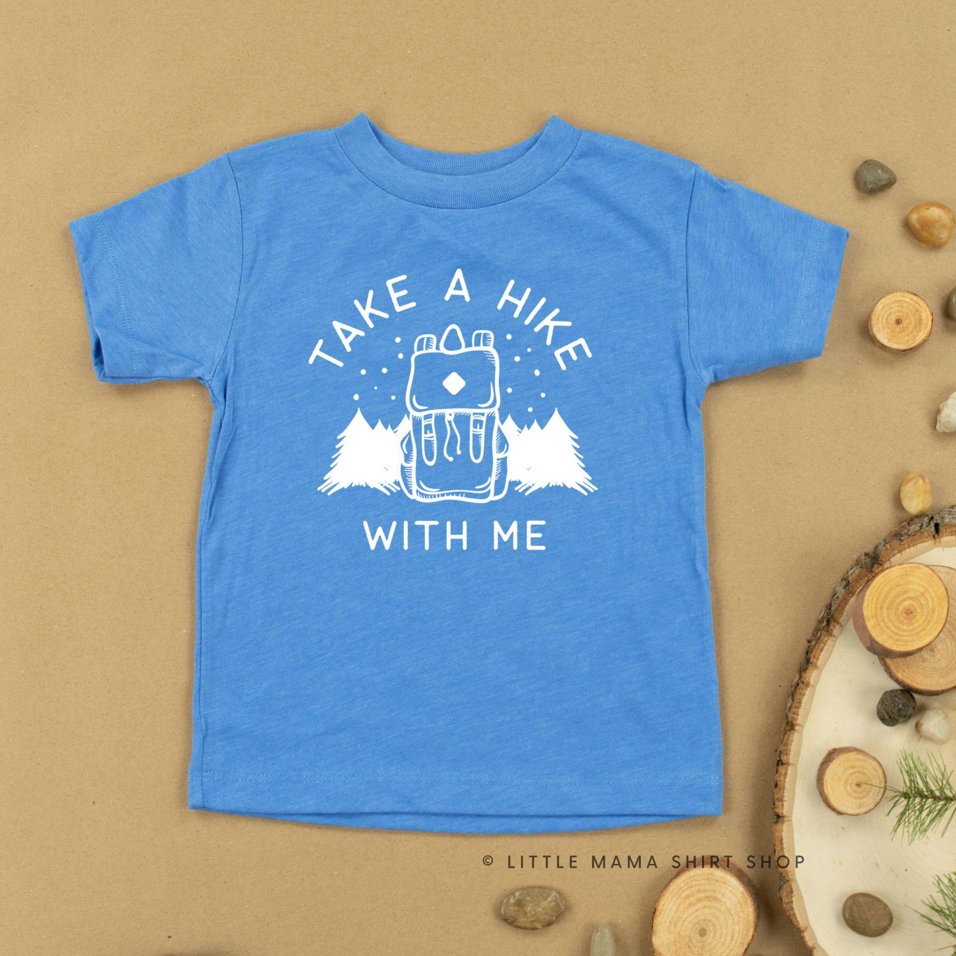 Mach Eine Wanderung Mit Mir | Kleinkind Shirts Kinder T-Shirts Grafik Für Mädchen Jungen Camping Tees von LittleMamaShirtShop