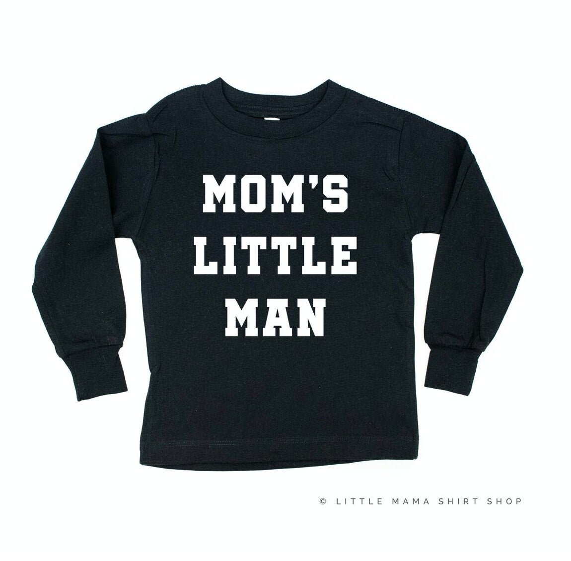 Mamas Kleiner Mann | Langarm Shirt Jungen Shirts Kleinkind Mama's Boy Kleiner Kinder Grafik T-Shirt von LittleMamaShirtShop