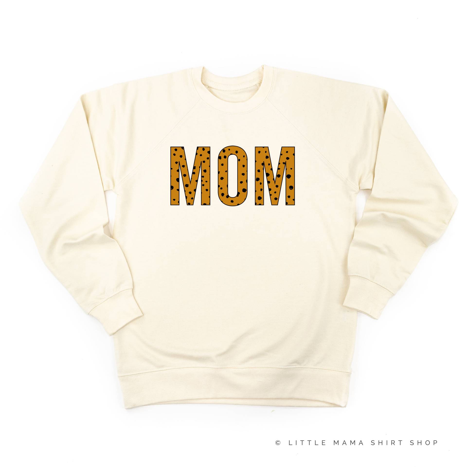 Mom - Spotty Leopard Pocket Leichter Pullover | Mama Leben Shirt Hemden Für Geschenk Langarmshirts von LittleMamaShirtShop