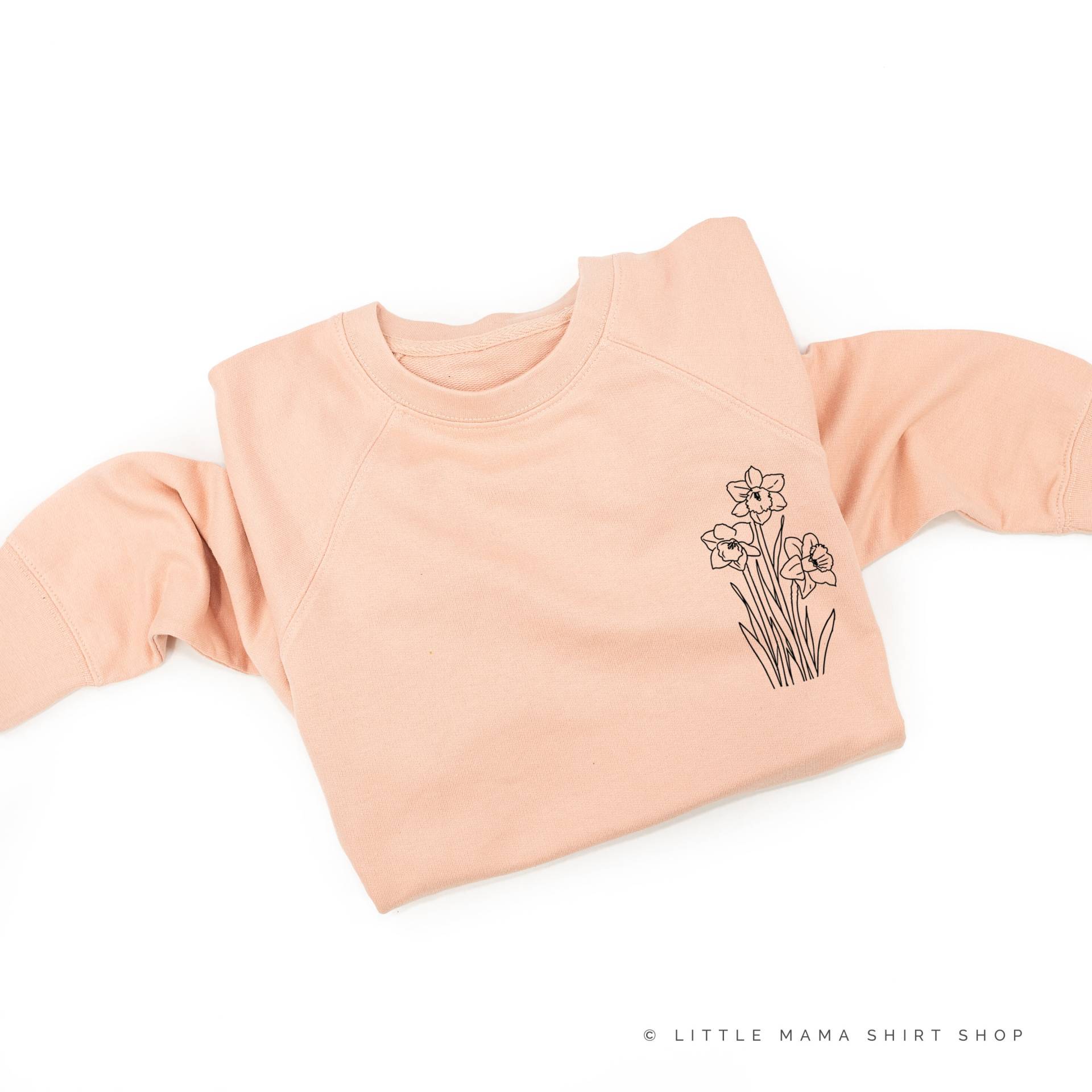 Narzissen - Leichter Pullover | Mama Shirt Kapuzenpullover Crewneck Geburtsblumenpullover Geburtsblumen Für von LittleMamaShirtShop