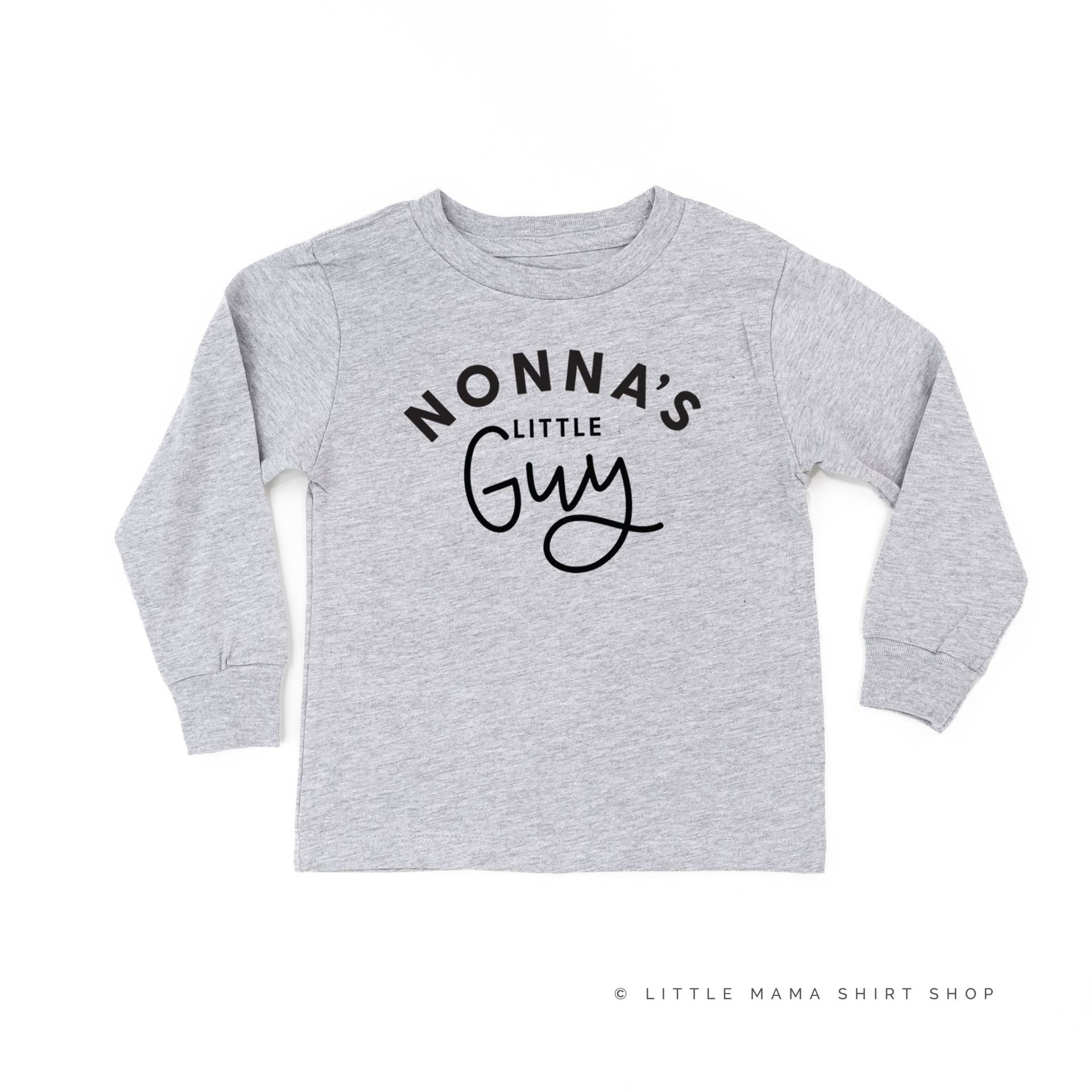 Nonna's Little Guy - Long Sleeve Kinder Shirt | Kleinkind Jungen T-Shirts Für Kleine Omas Kerl Kleiner Shirts Baby von LittleMamaShirtShop