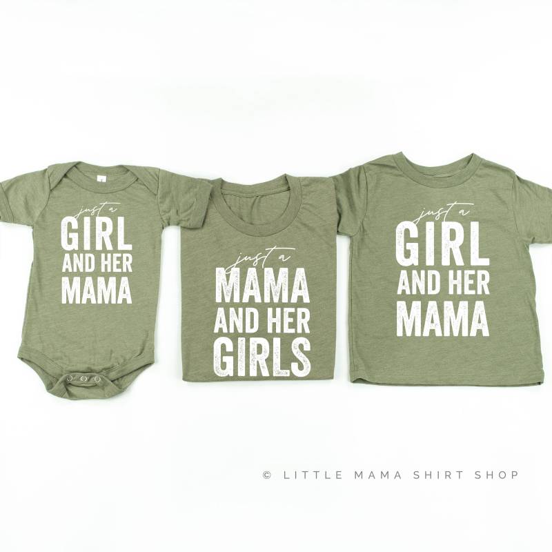 Nur Eine Mama Und Ihre Mädels © Olive Set 3 Shirts | Ich Outfits Von Mädchen Töchter Geschenk Für von LittleMamaShirtShop