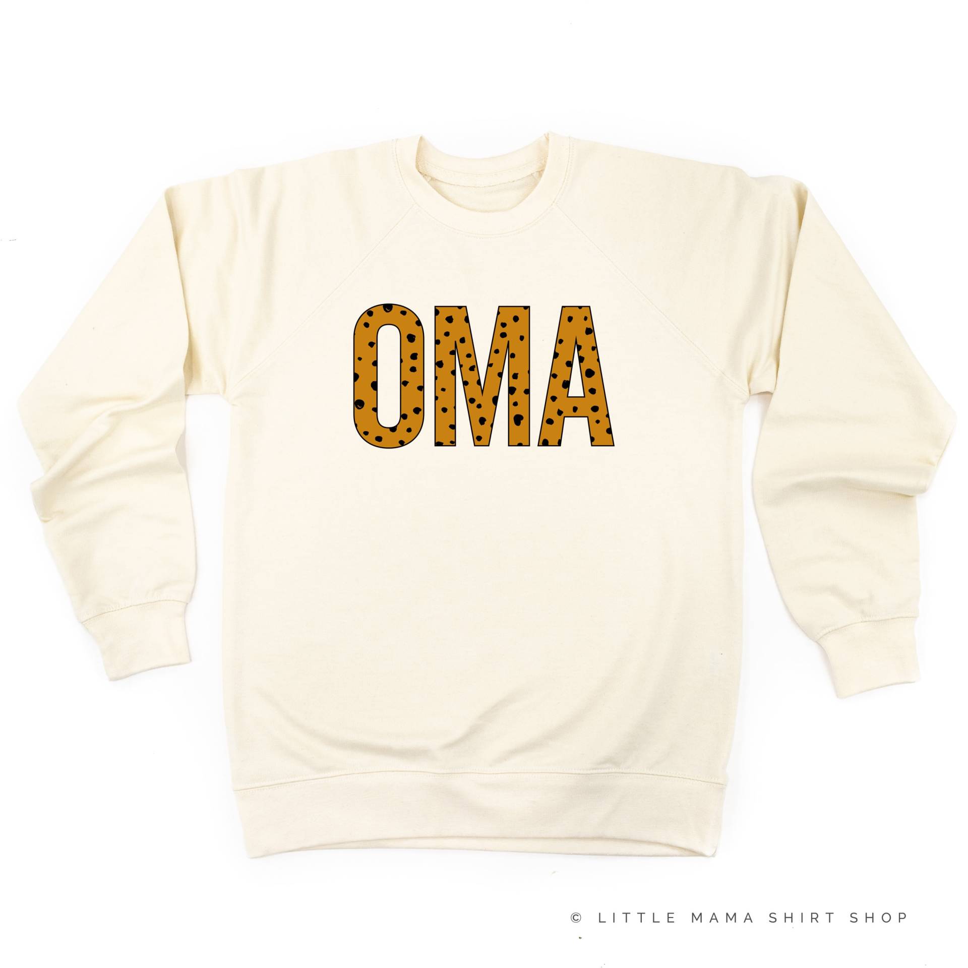 Oma - Spotty Leopard Tasche Leichter Pullover | Oma Shirt Shirts Für Mama Geschenk Langarm-Shirts von LittleMamaShirtShop