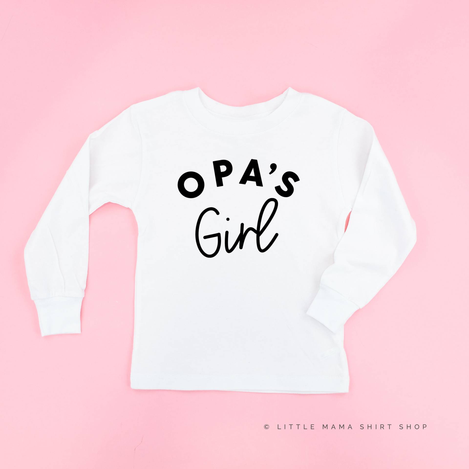 Opa's Girl - Long Sleeve Kinder Shirt | Kleinkind Mädchen T-Shirts Für Kleine Opas Kleine Shirts von LittleMamaShirtShop